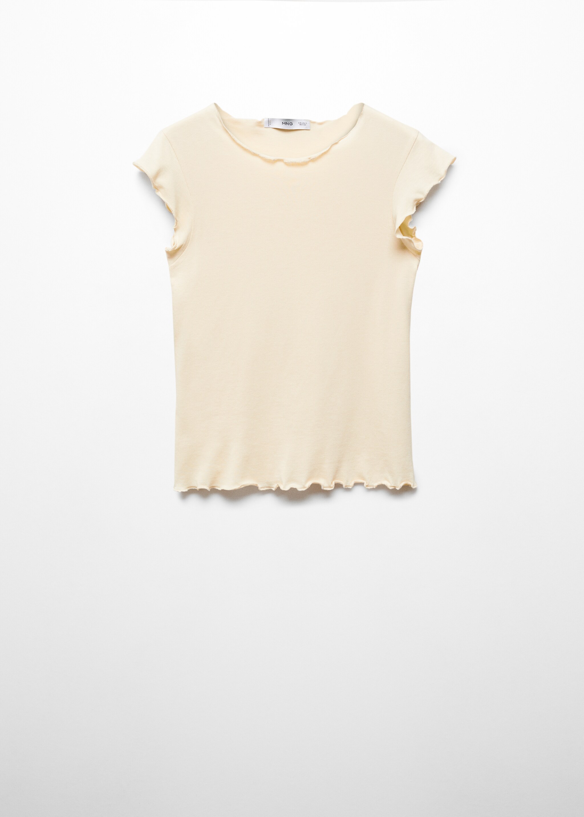 Modal t-shirt with scalloped ends - Article without model