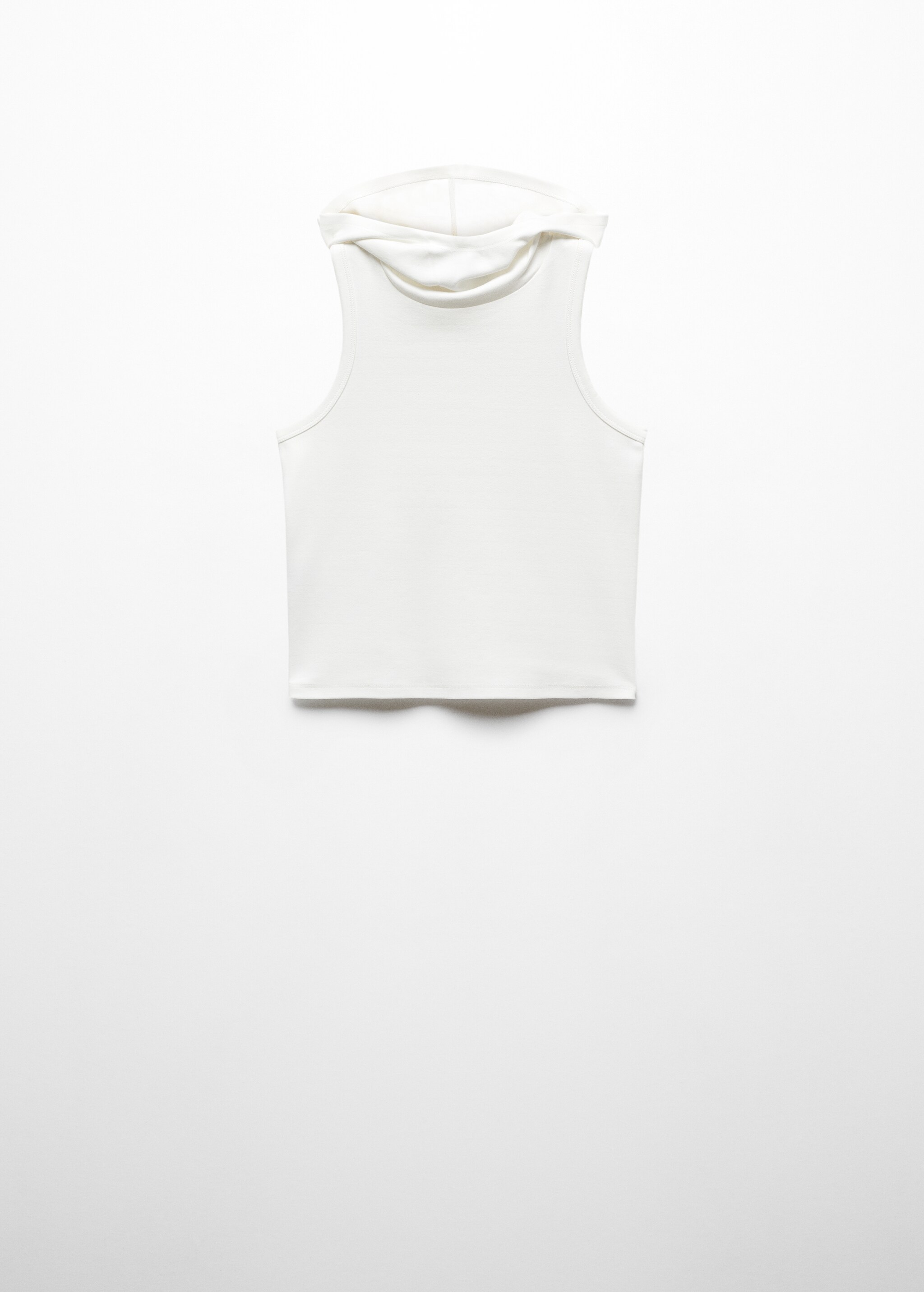 Sleeveless hooded top - Article without model