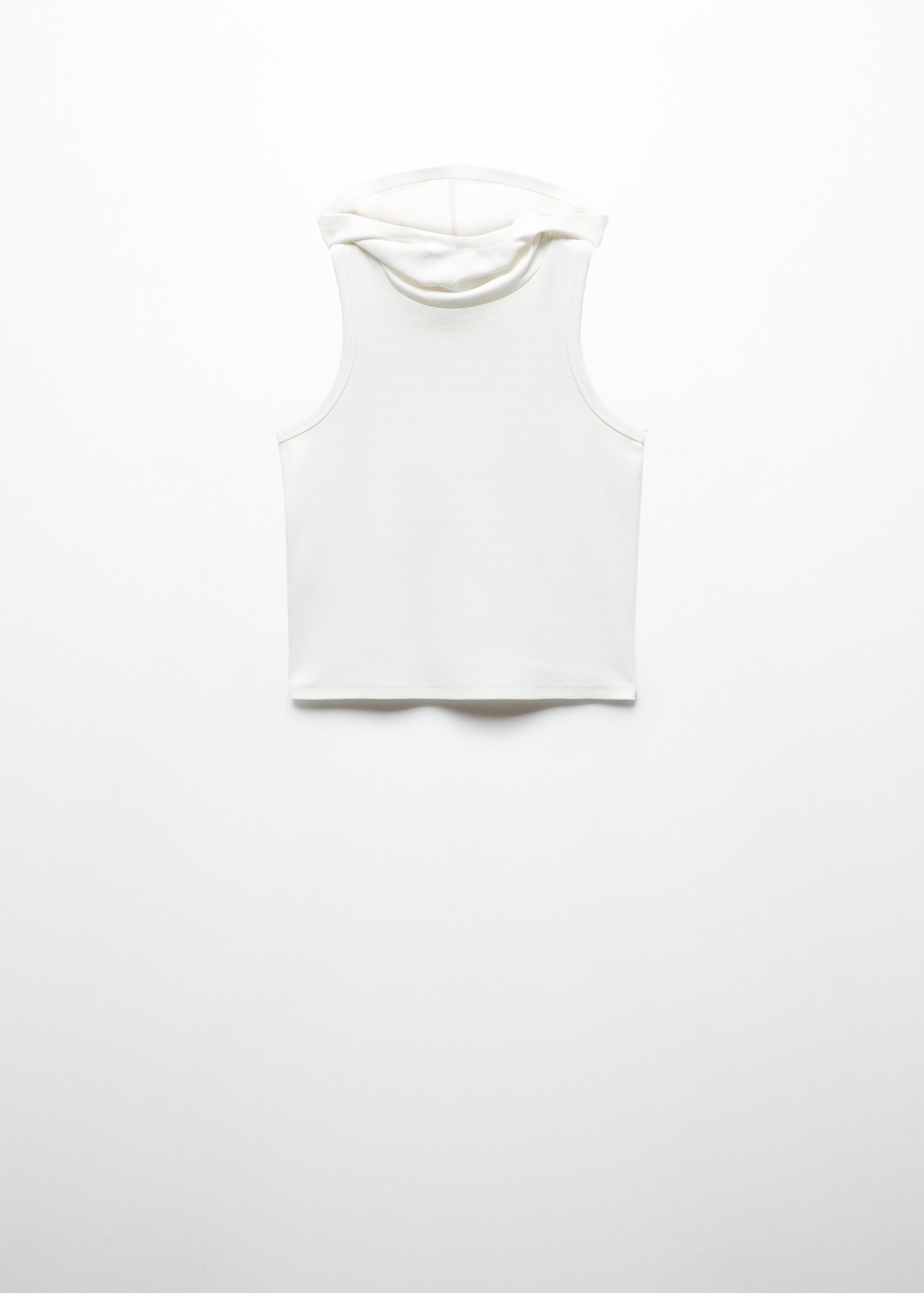 Sleeveless hooded top - Article without model