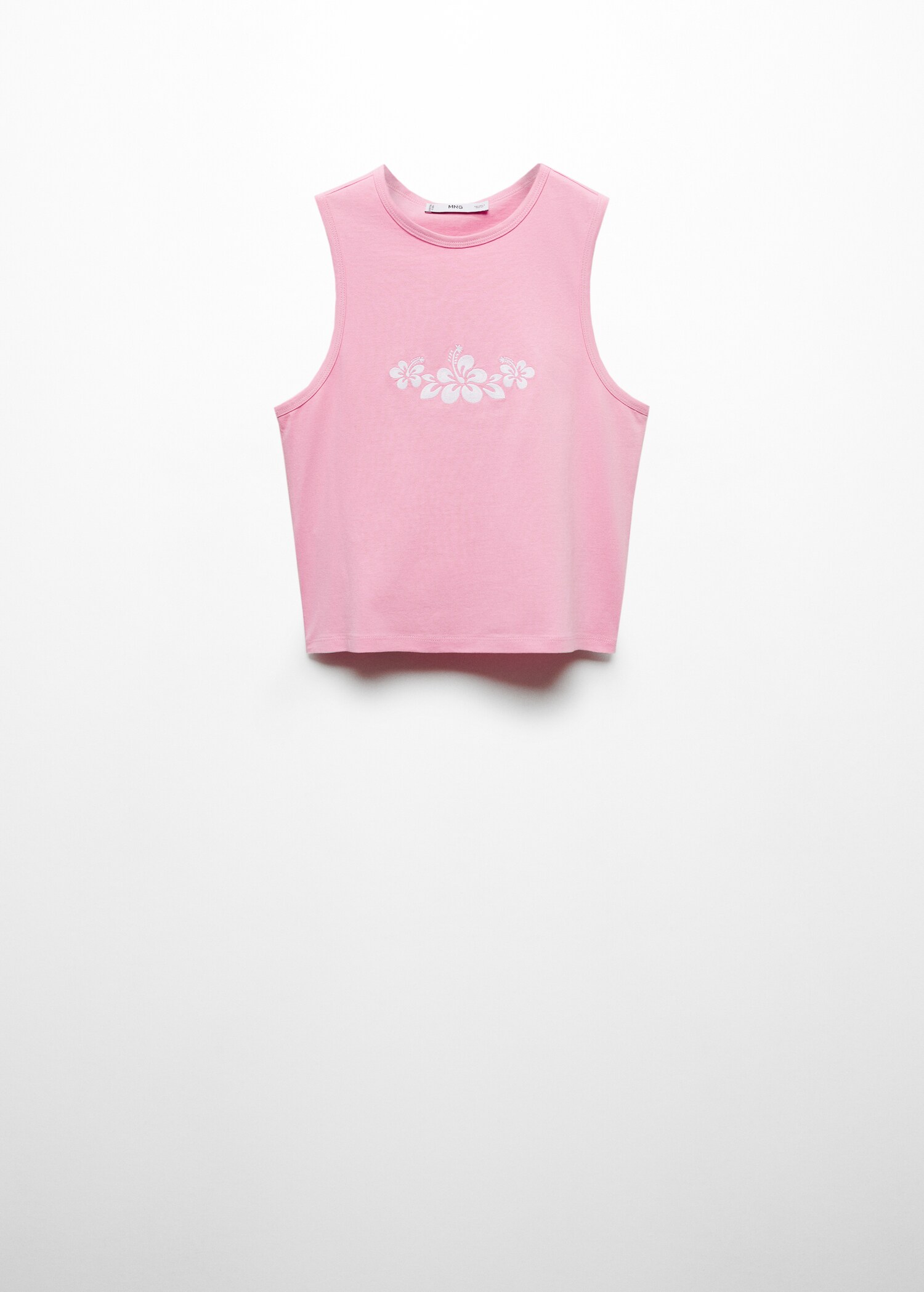 Printed sleeveless top - Article without model