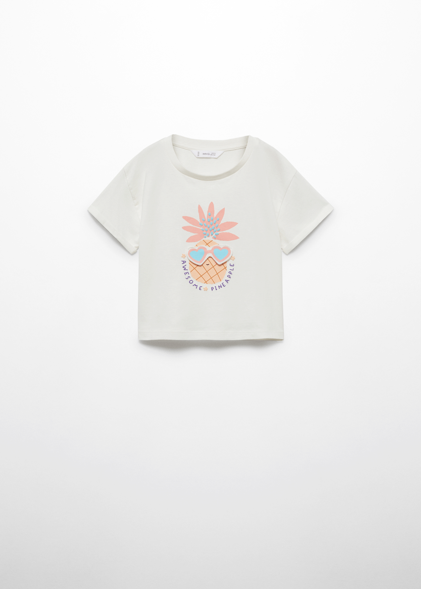 Pineapple embossed cotton t-shirt - Details of the article 9