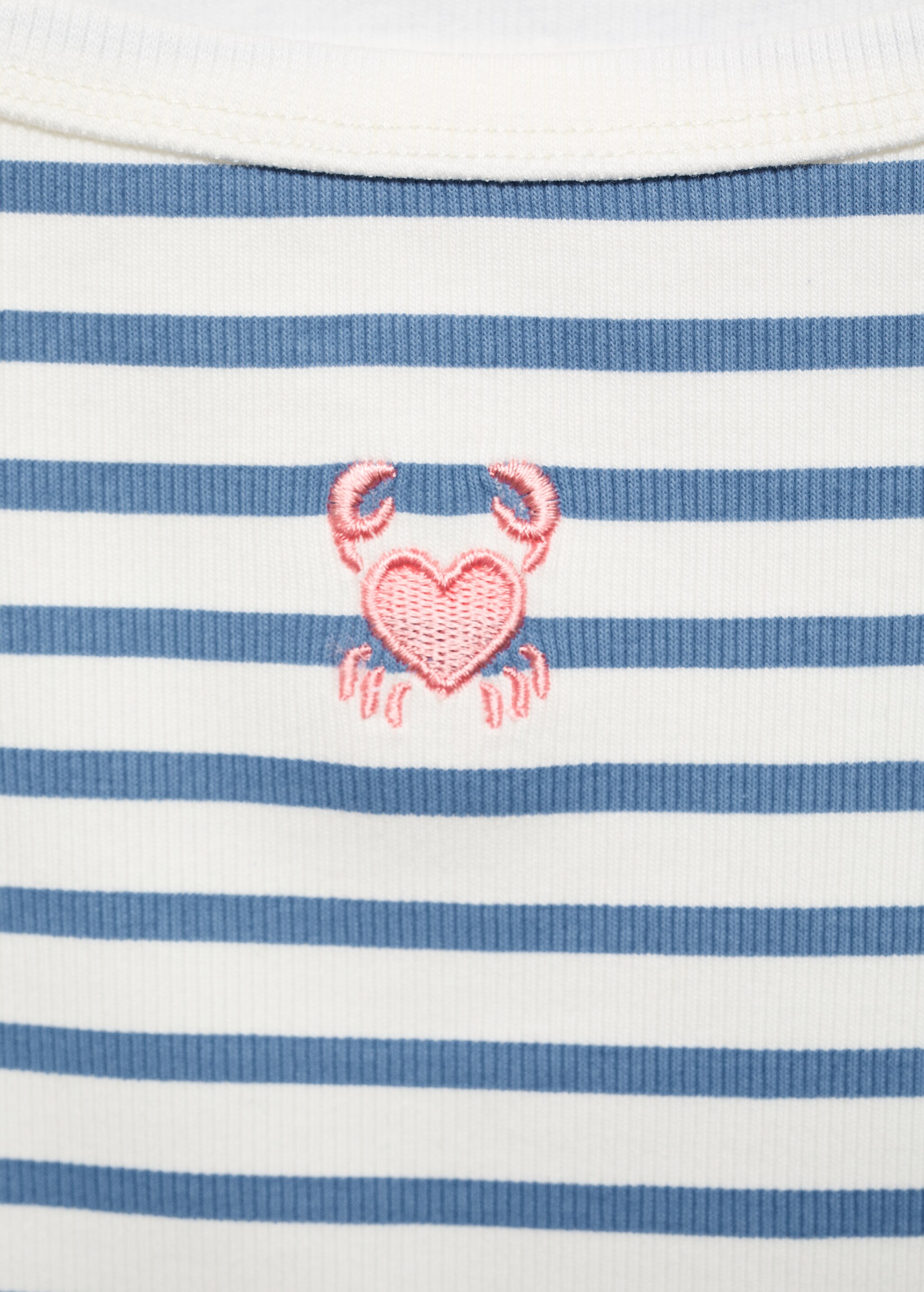 Striped strap T-shirt - Details of the article 8