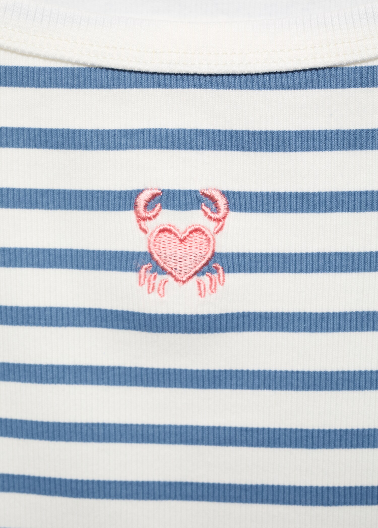 Striped strap T-shirt - Details of the article 8