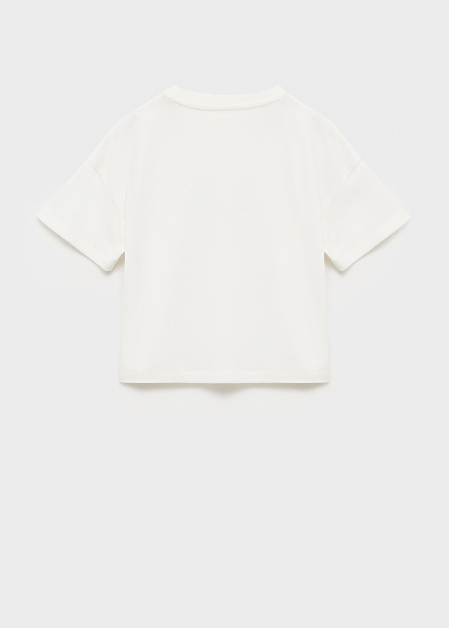 Embroidered message T-shirt - Reverse of the article