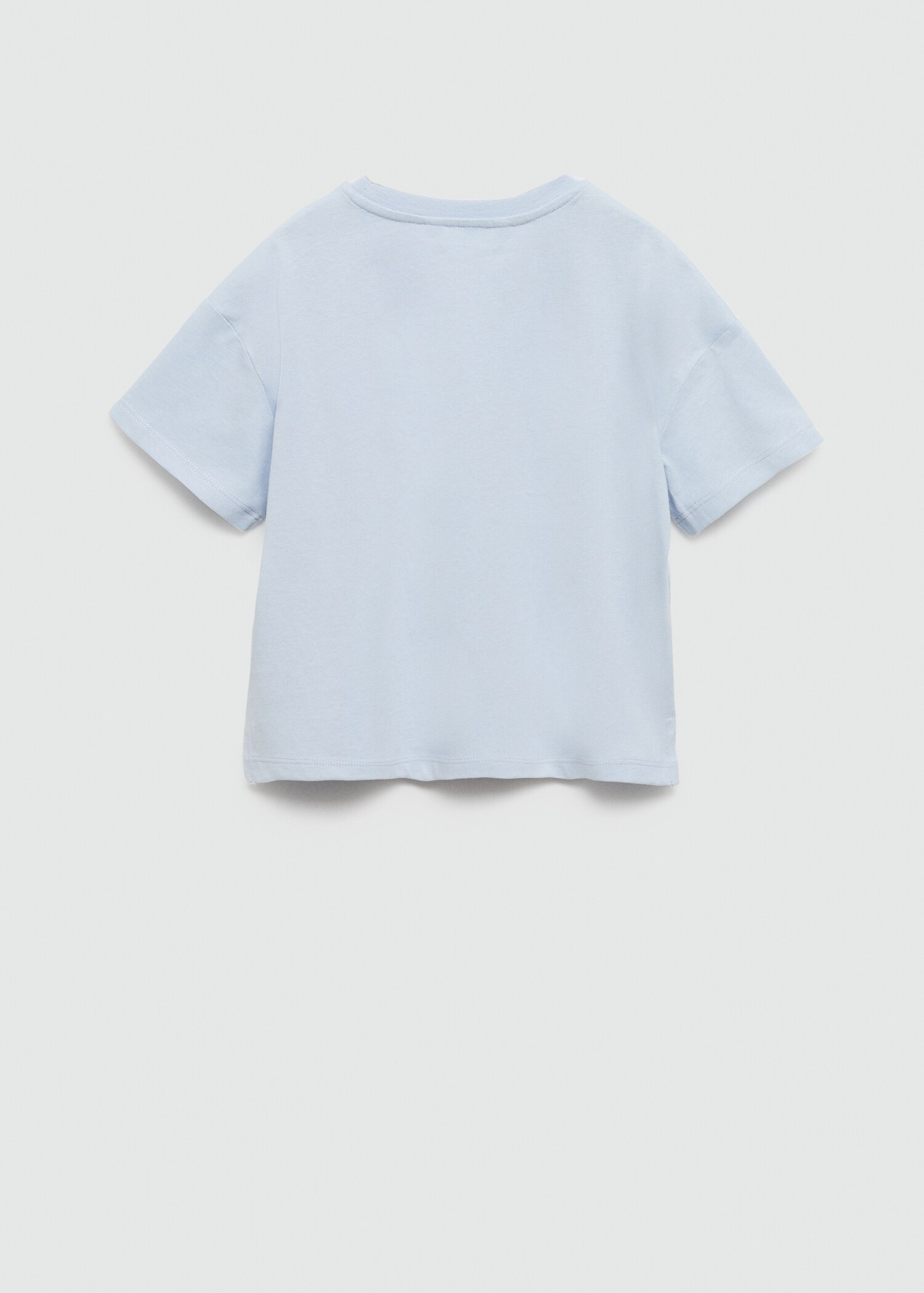 Textured message T-shirt - Reverse of the article