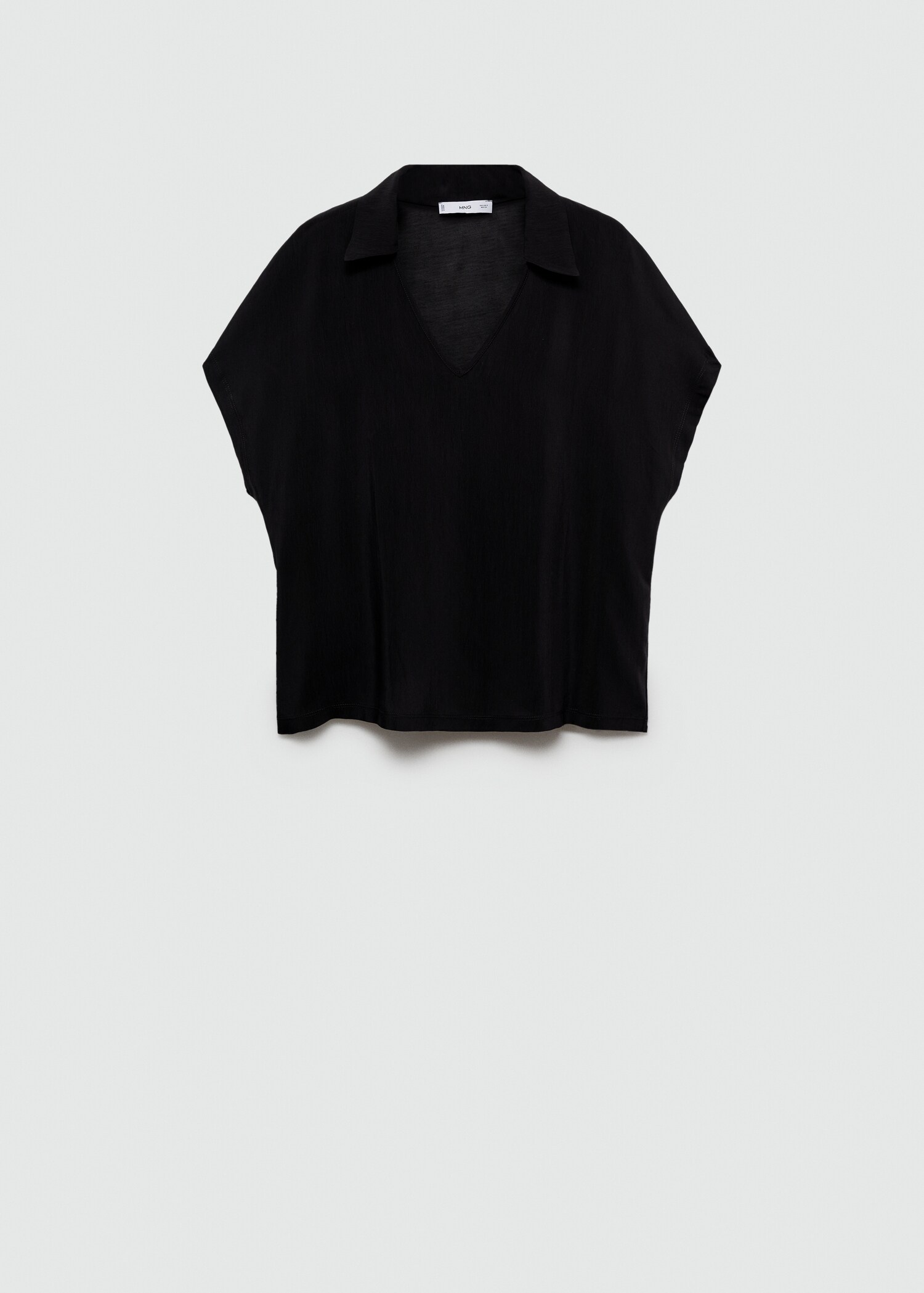 T-Shirt mit Poloshirt-Kragen - Damen | MANGO Liechtenstein