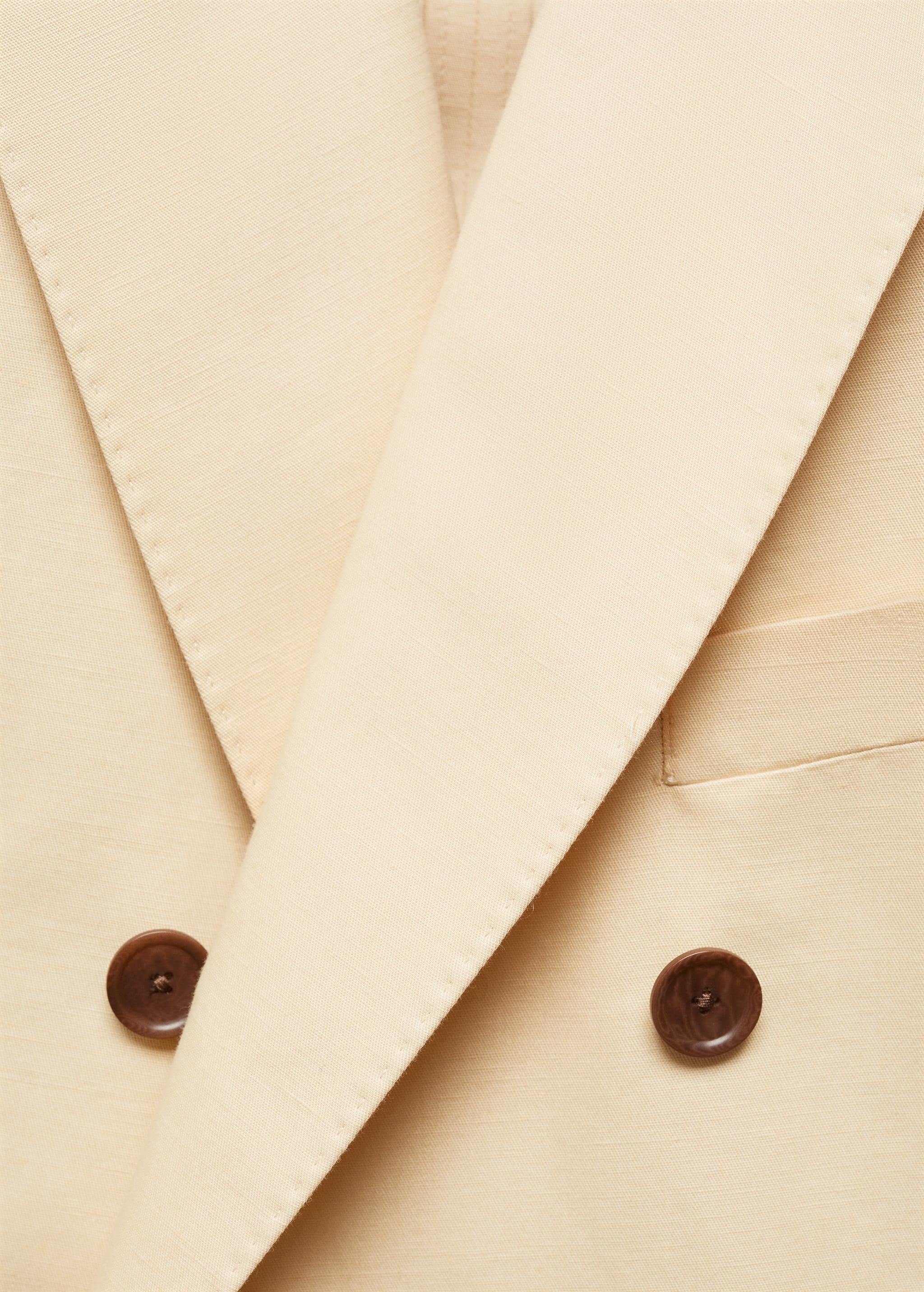Veste costume croisée coton lin - Détail de l'article 8