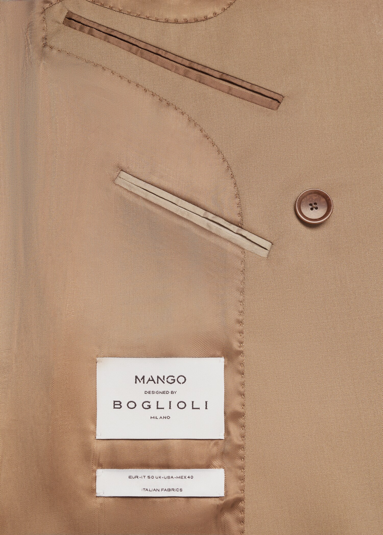 Virgin wool double-breasted suit jacket - Details of the article 0