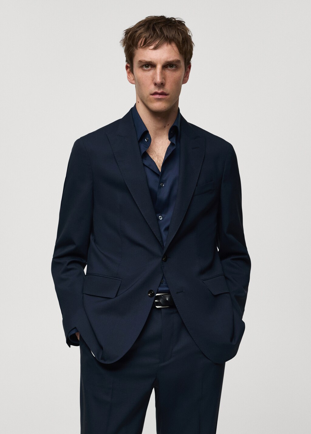 Veste costume slim-fit 100 % laine vierge - Homme | MANGO Canada