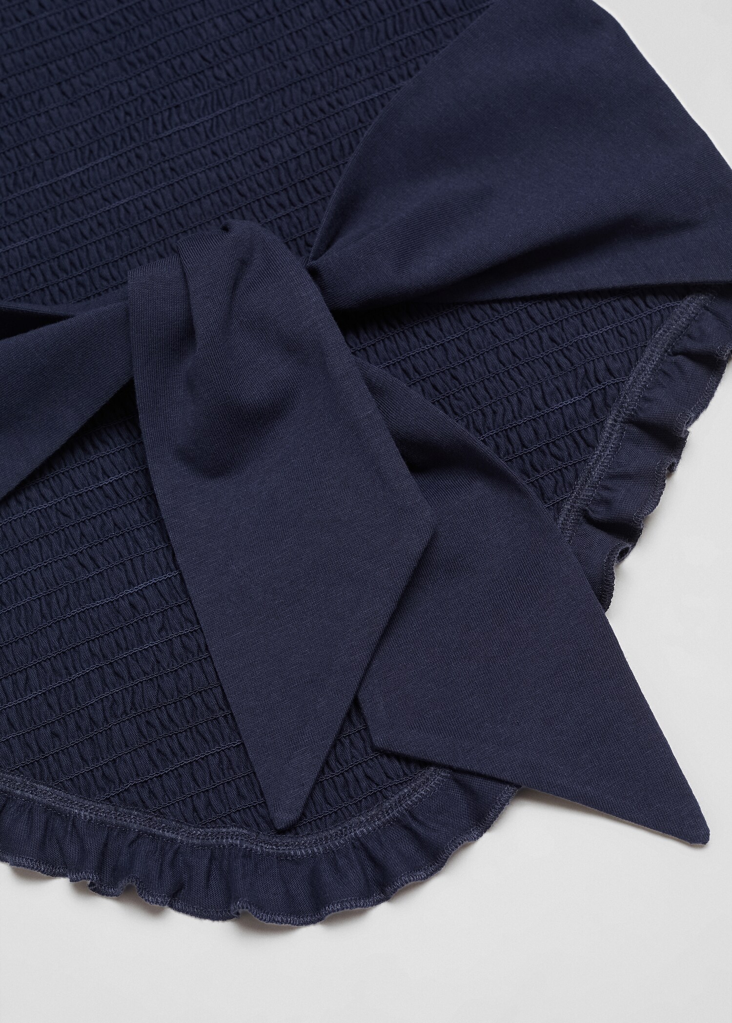 Ruched cotton top - Details of the article 0
