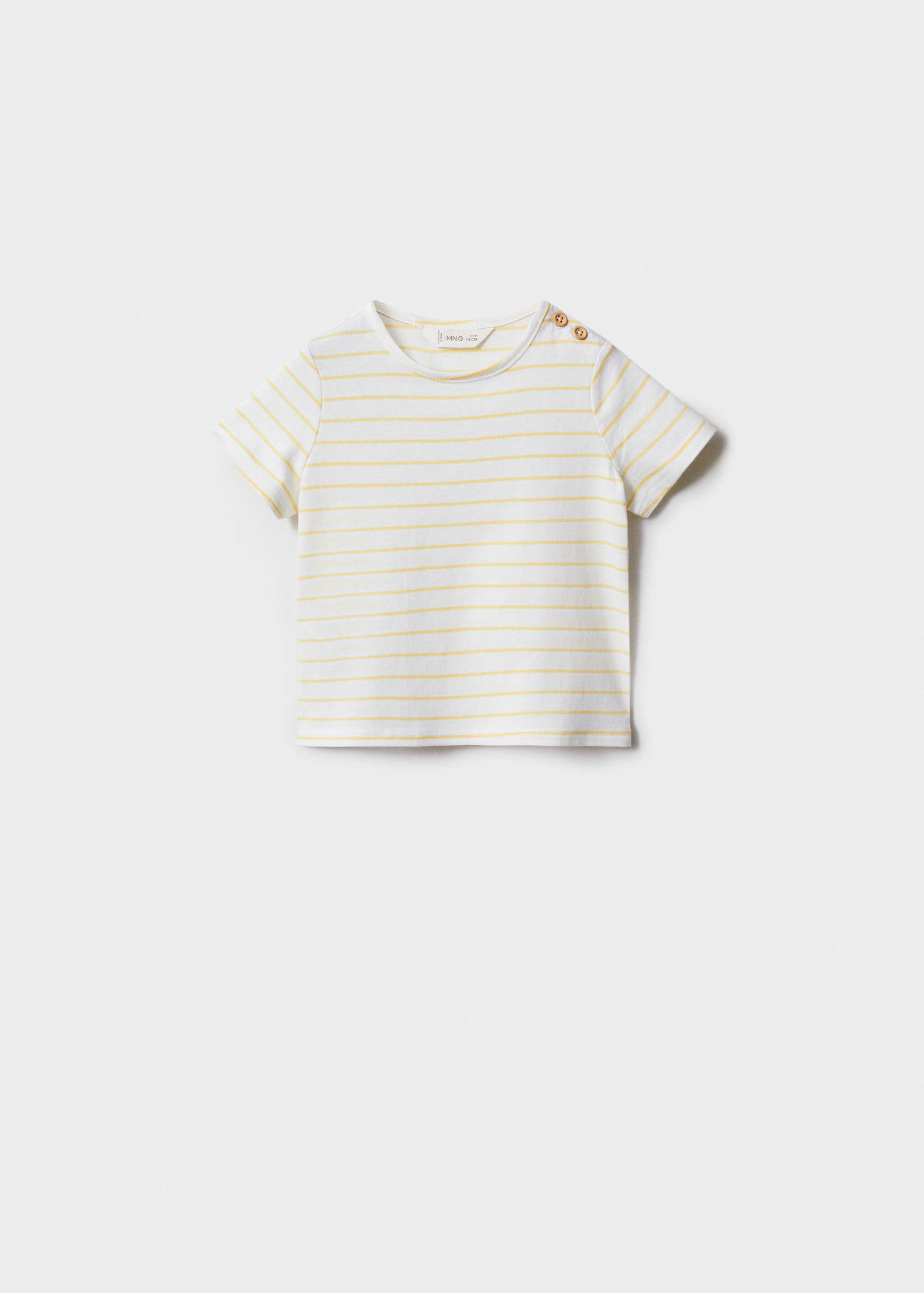 Buttoned striped T-shirt - Article without model