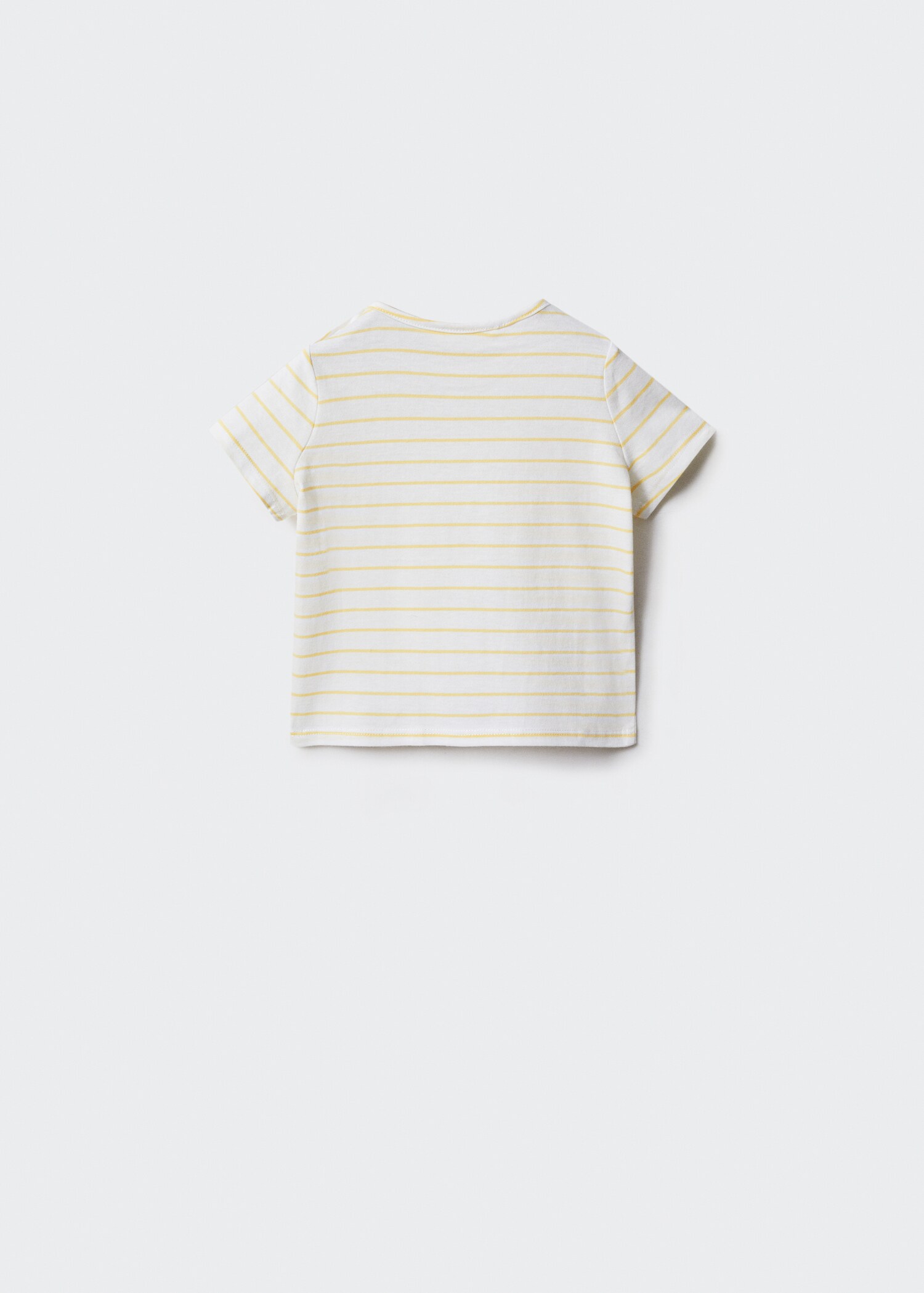 Buttoned striped T-shirt - Reverse of the article