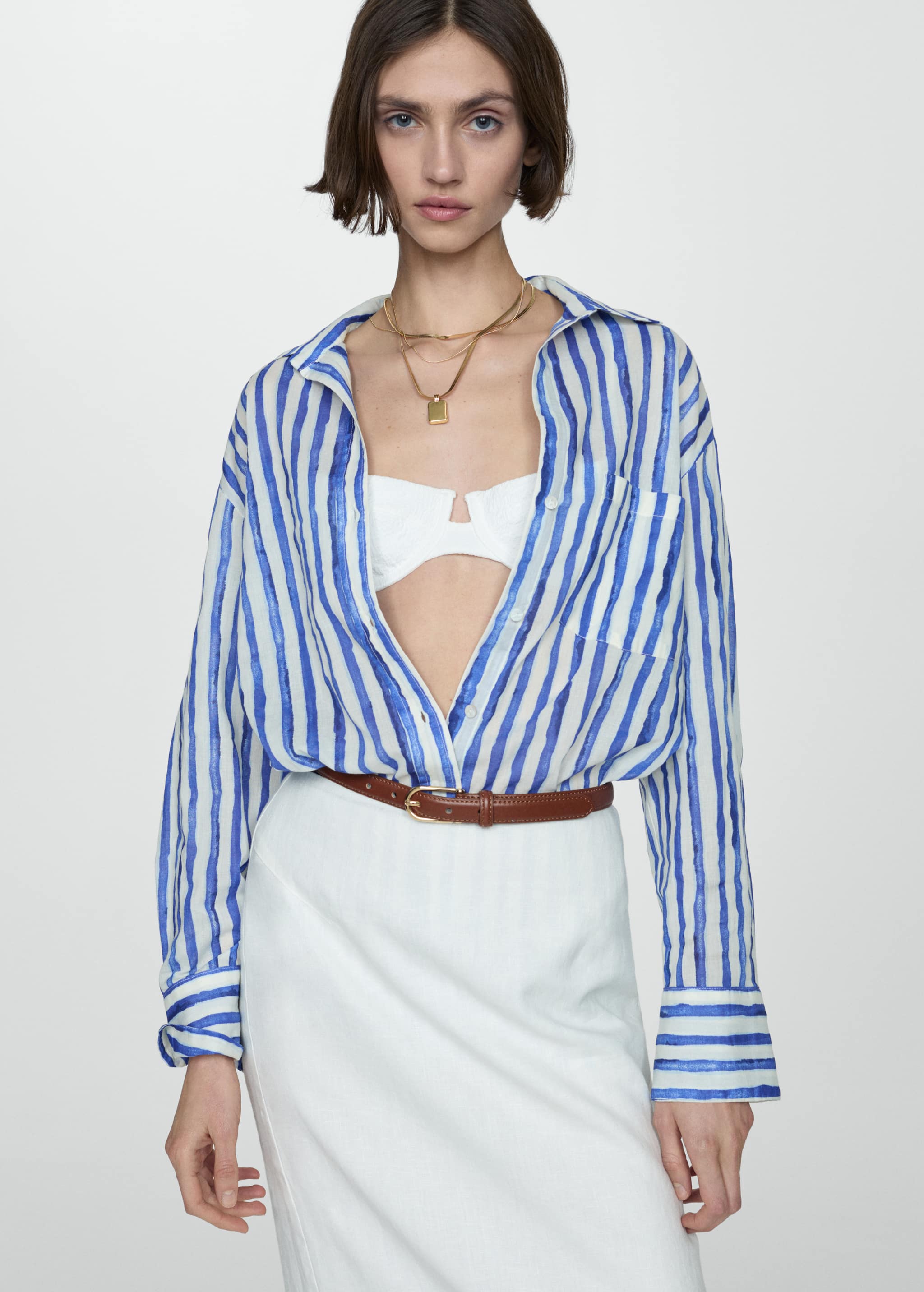 100% cotton striped shirt - Details of the article 2
