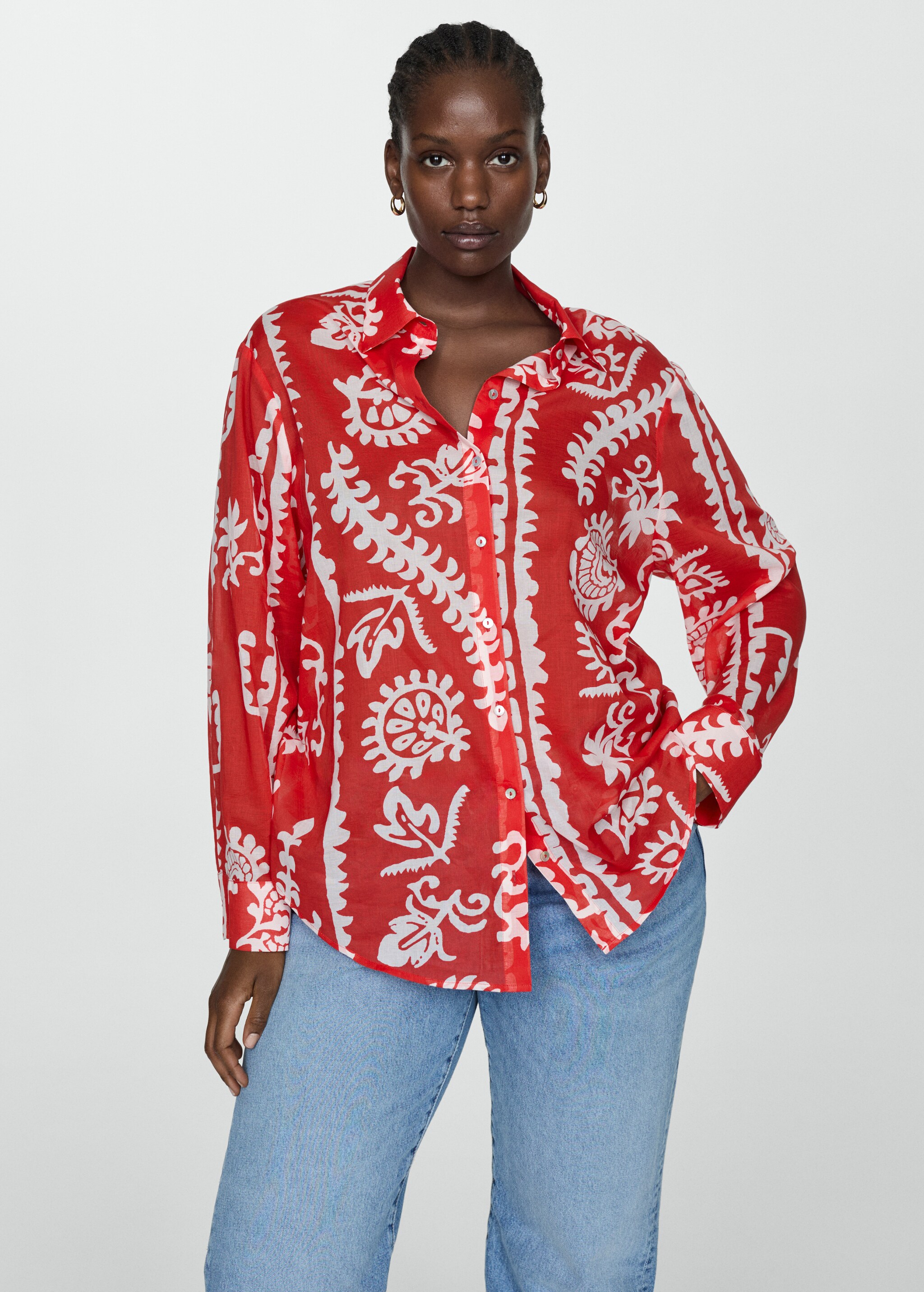 Printed oversize shirt - Details of the article 5
