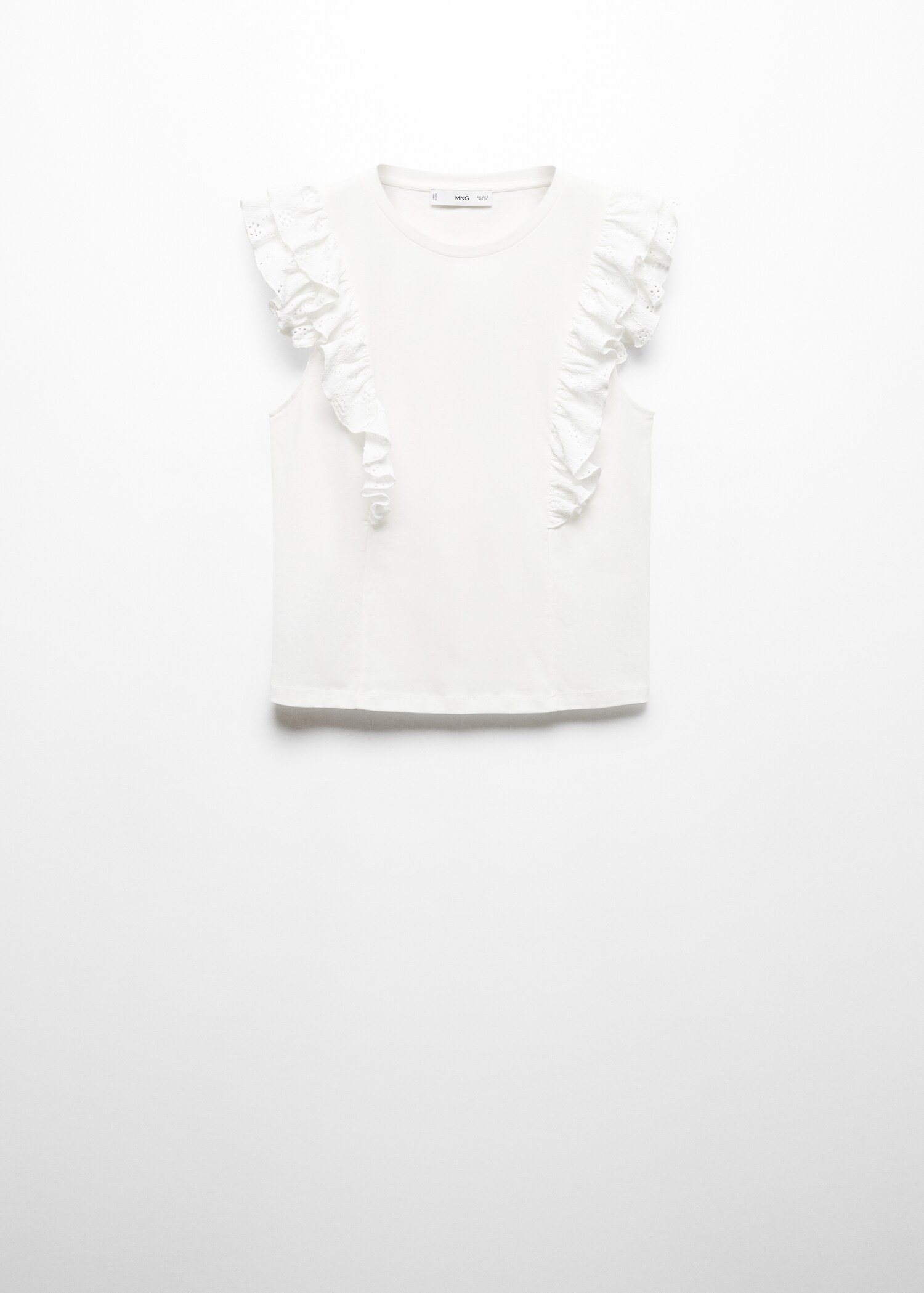 T-shirt en coton à volants - Article sans modèle
