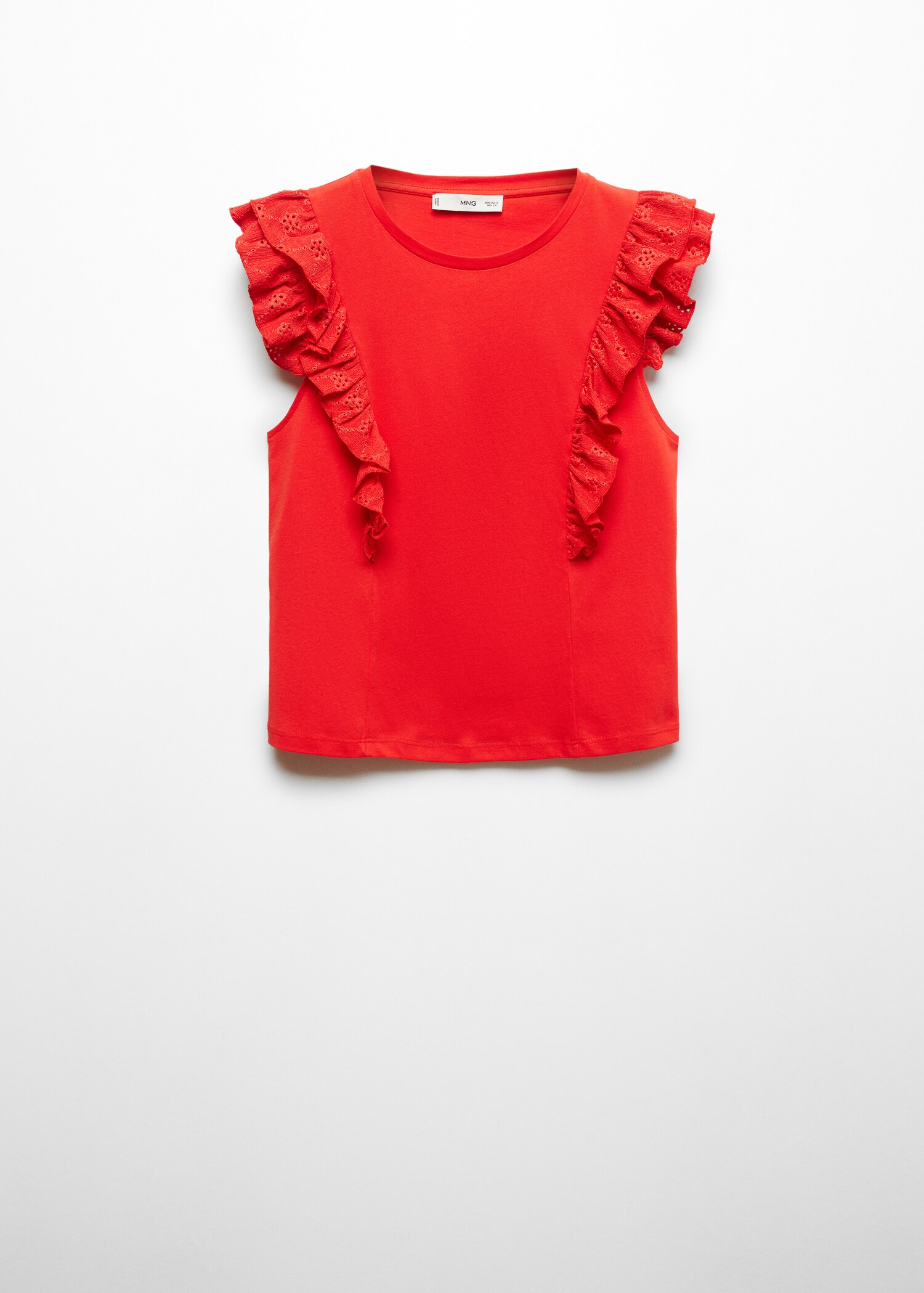 Frills cotton t-shirt - Article without model