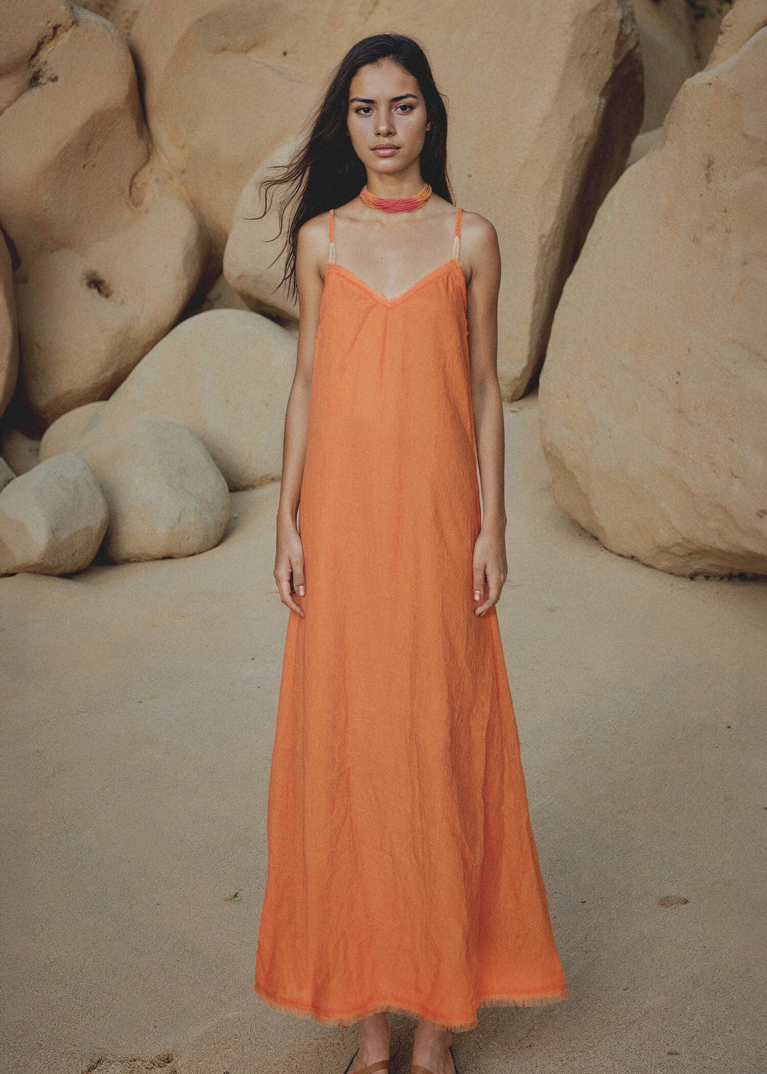Beaded straps dress - Details of the article 5