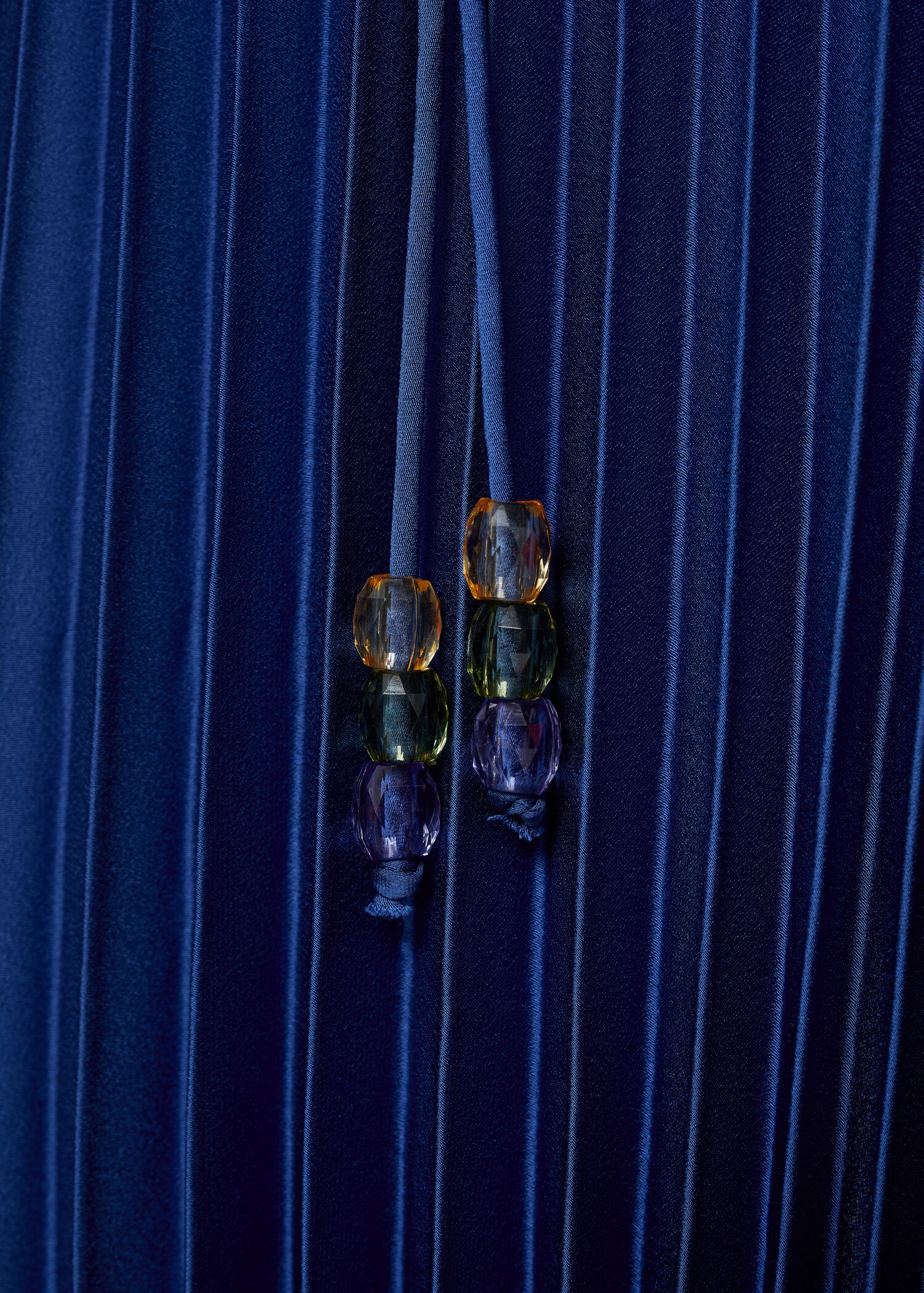Pleated halter neck dress - Details of the article 0