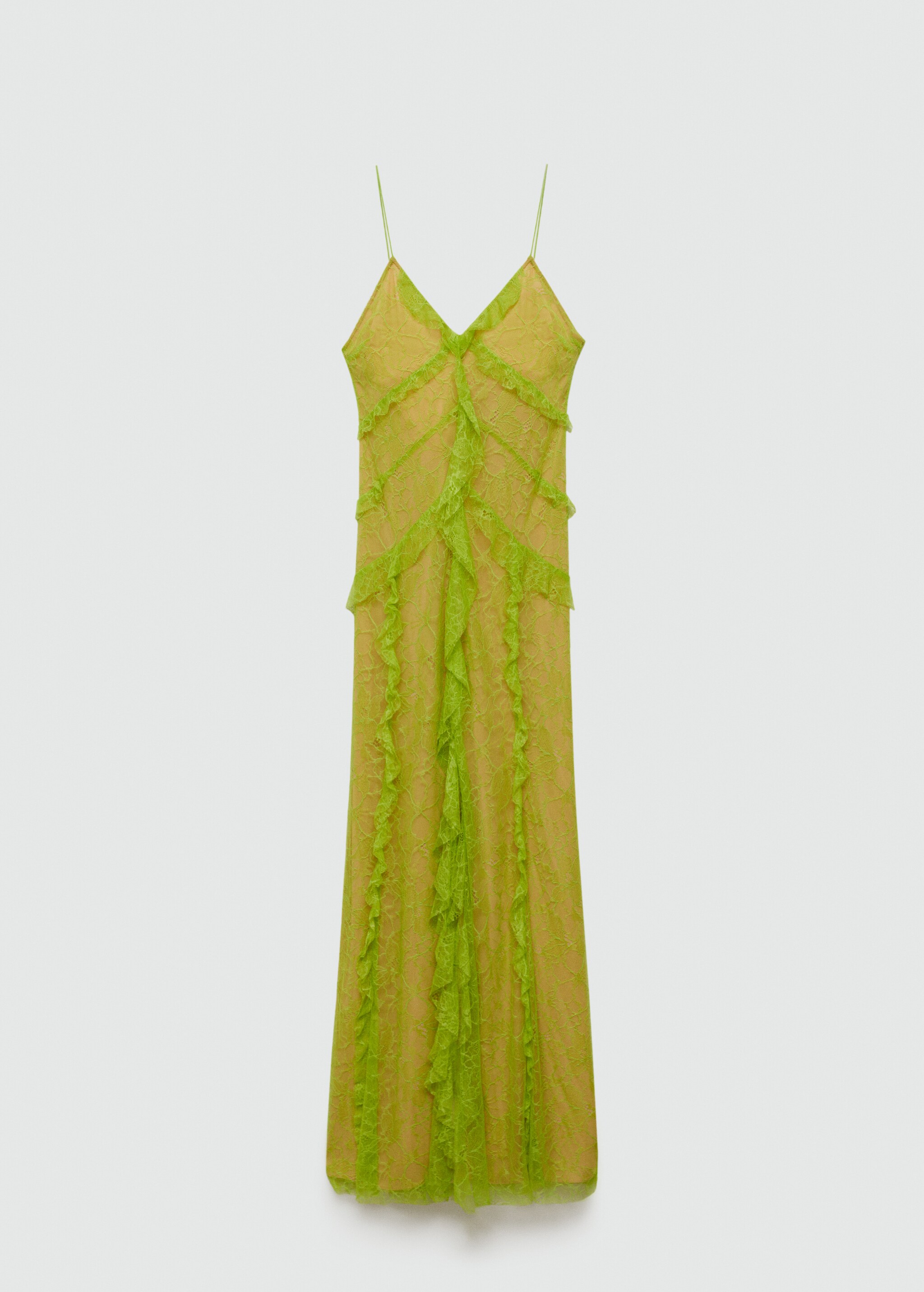 Kleid aus Seidenspitze mit Rüschendesign - Artikel ohne Model