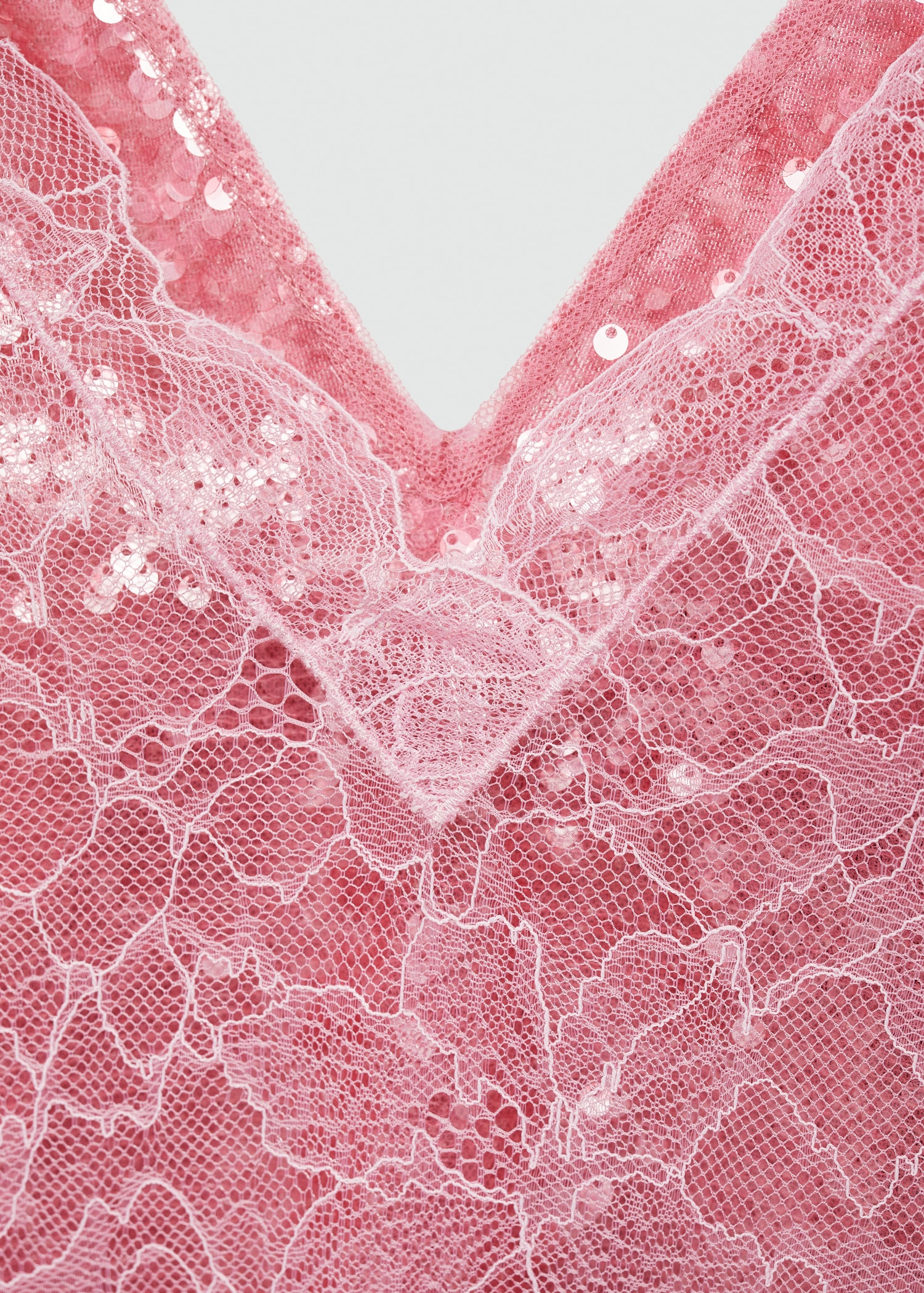 Sequin lace slip dress - Details of the article 8