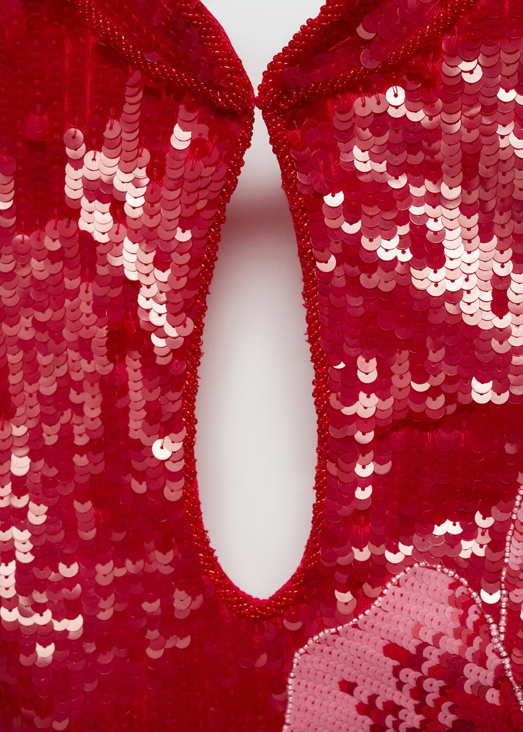 Dress with sequinned flower design | MANGO Armenia
