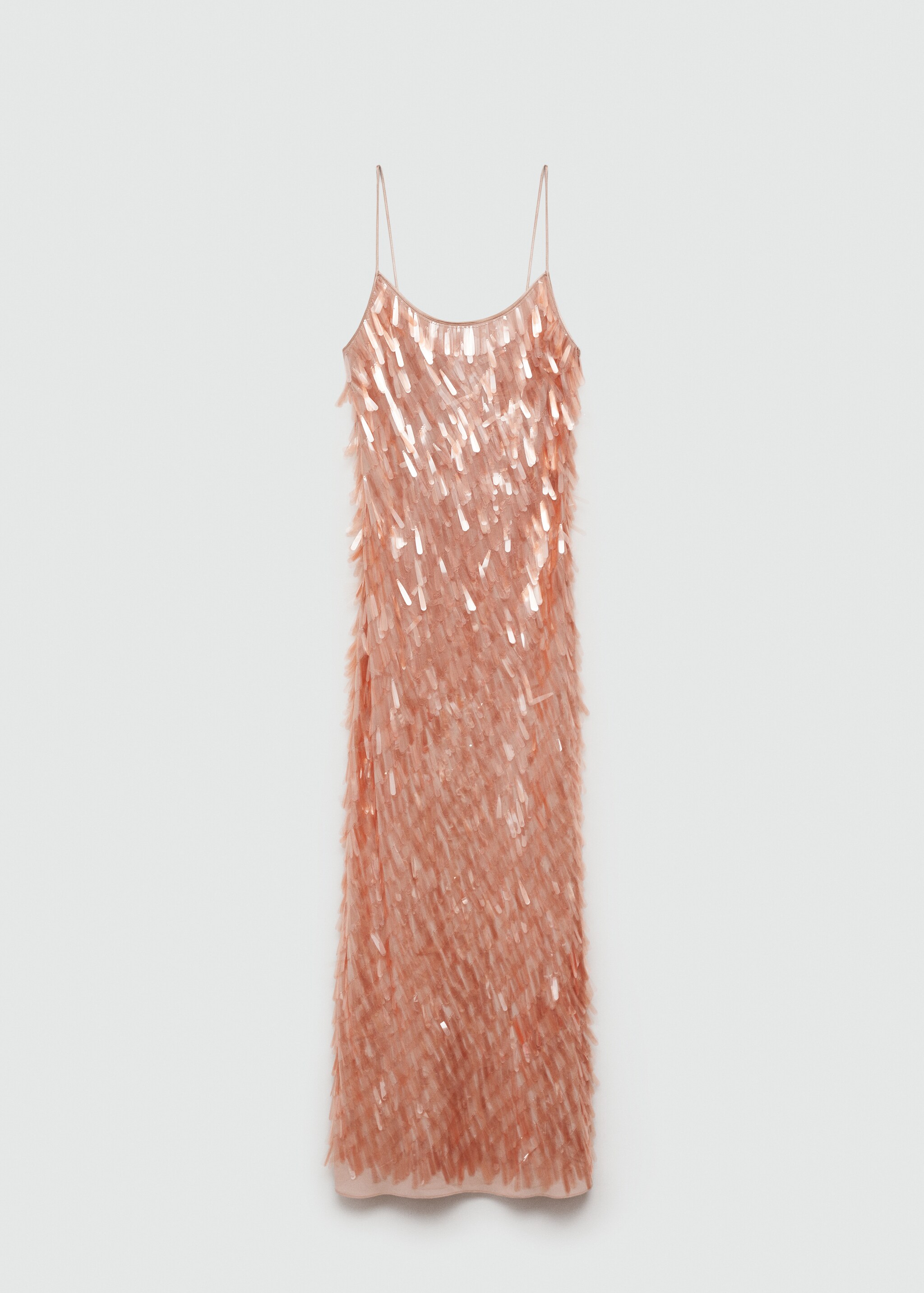 Low-cut teardrop sequinned dress - Article without model