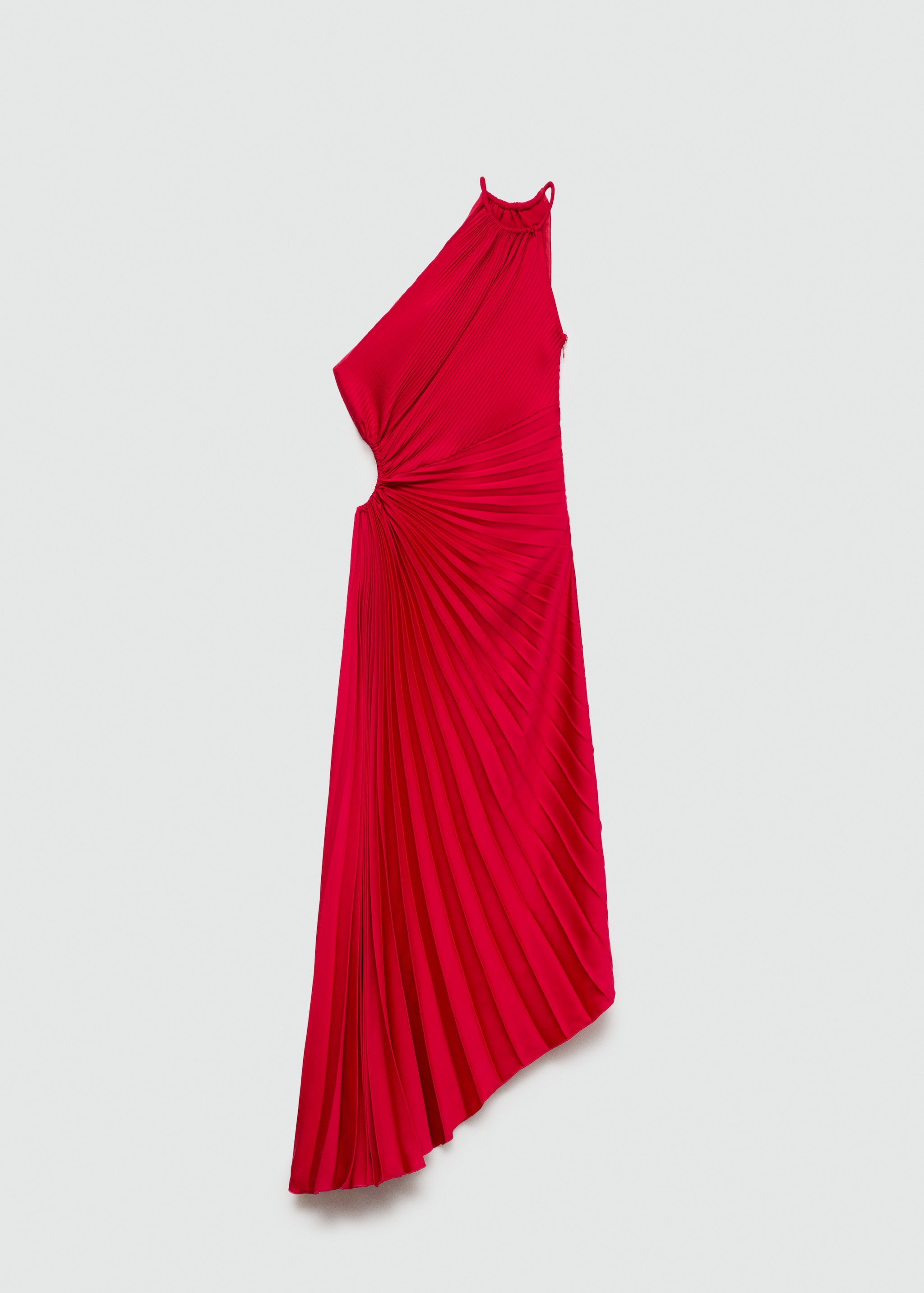 Плиссированное асимметричное платье  - Изделие без модели