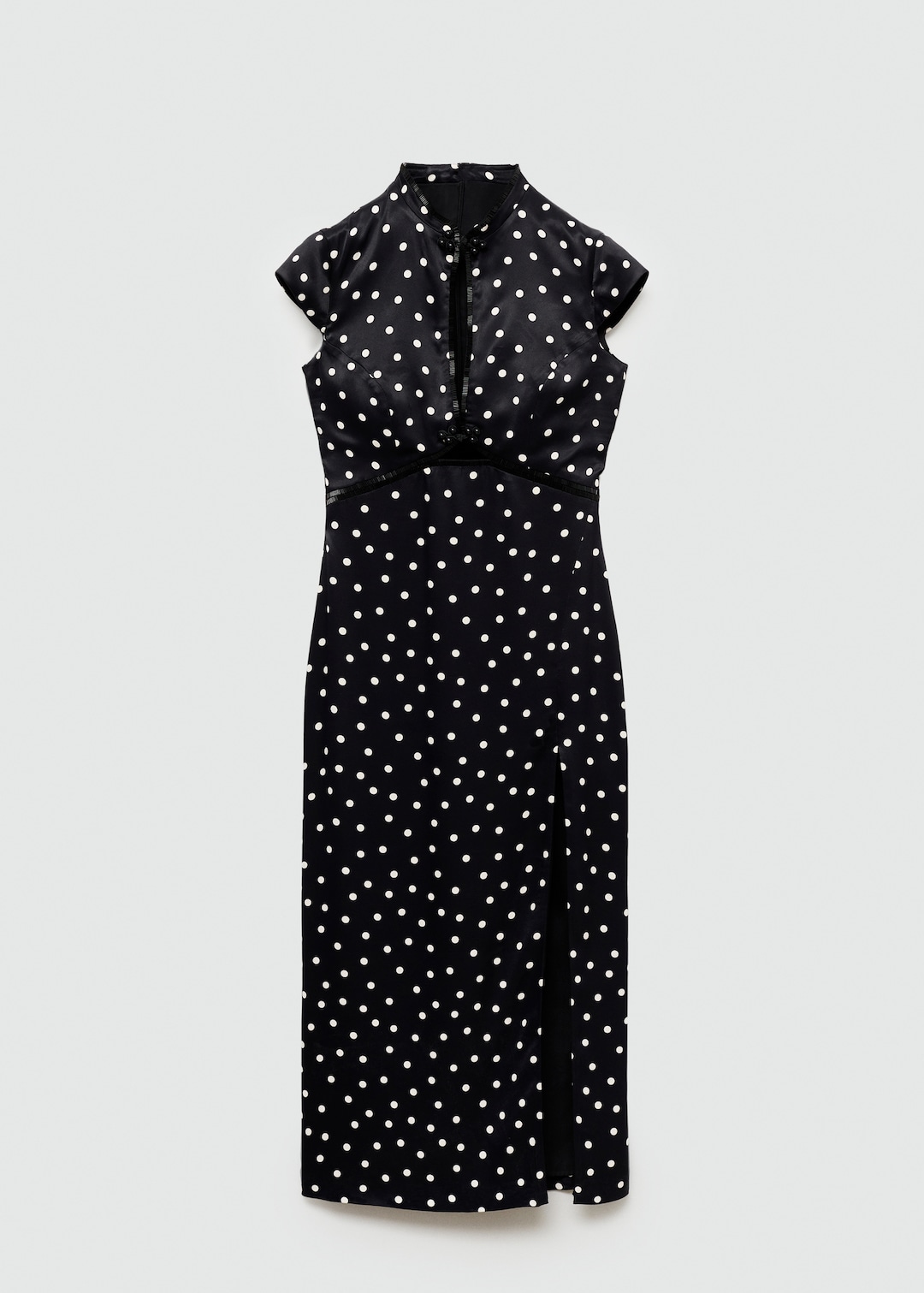 Polkadot dress with opening detail Women MANGO USA