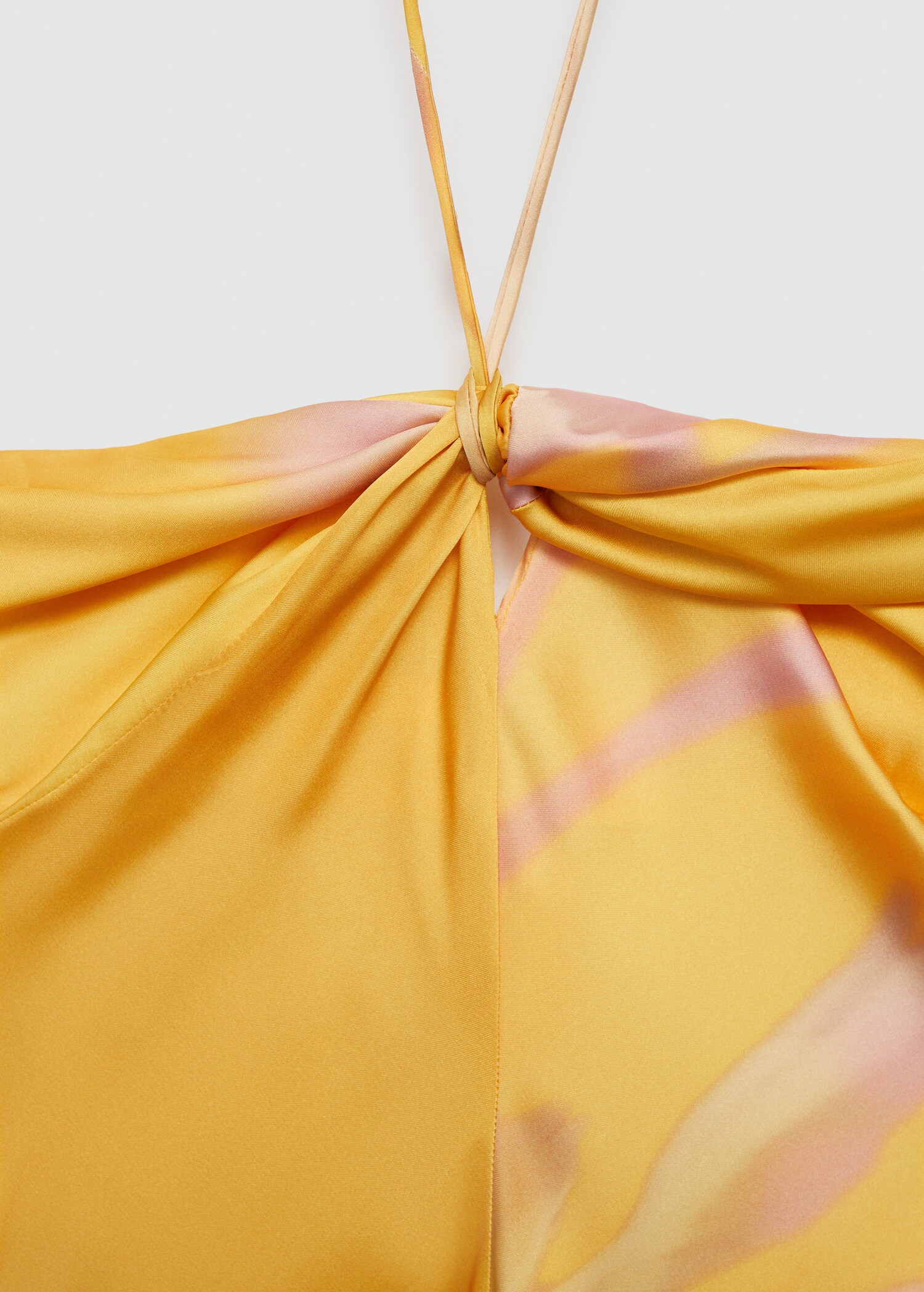 Printed satin dress - Details of the article 8