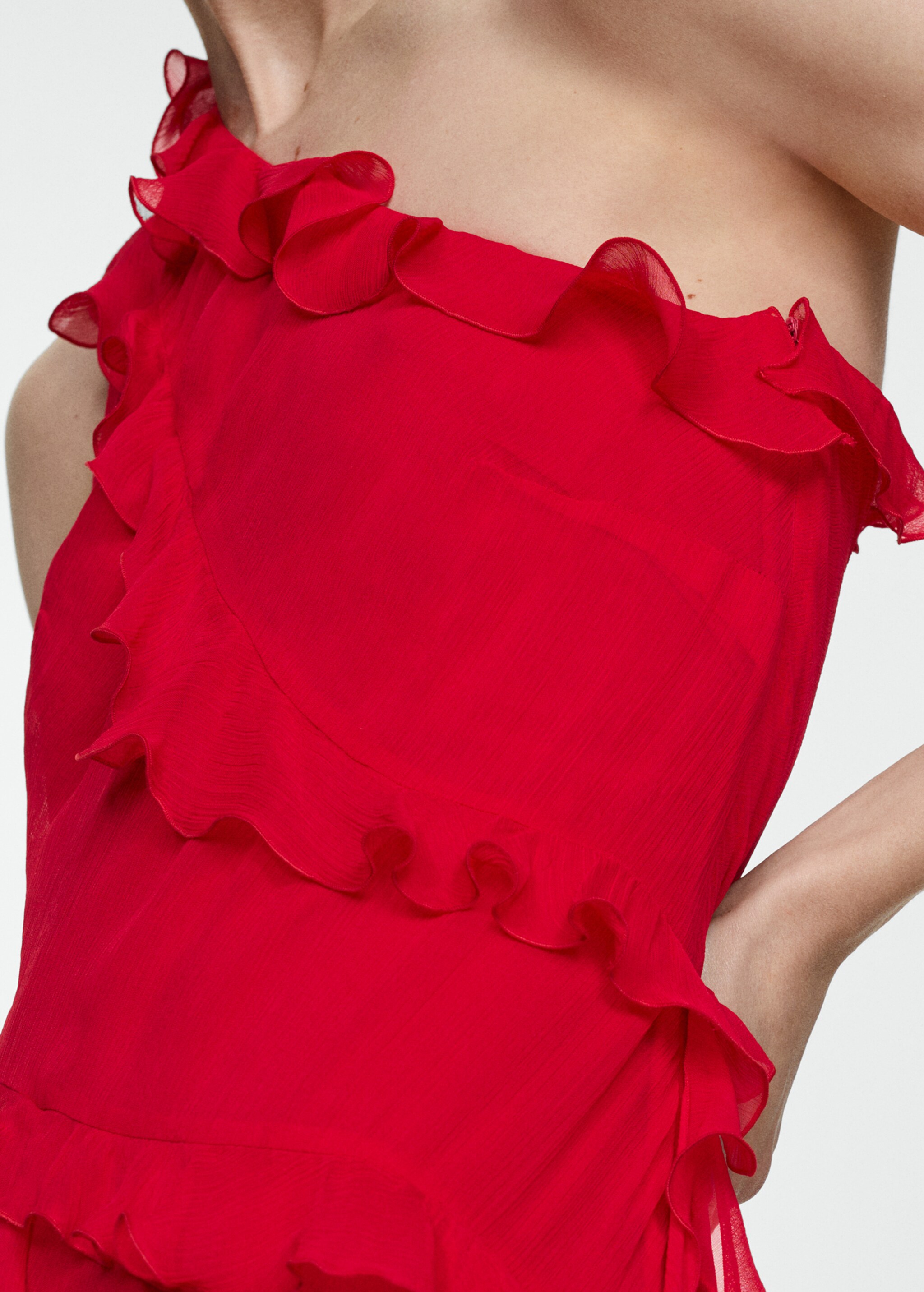 Asymmetric ruffled dress - Details of the article 6