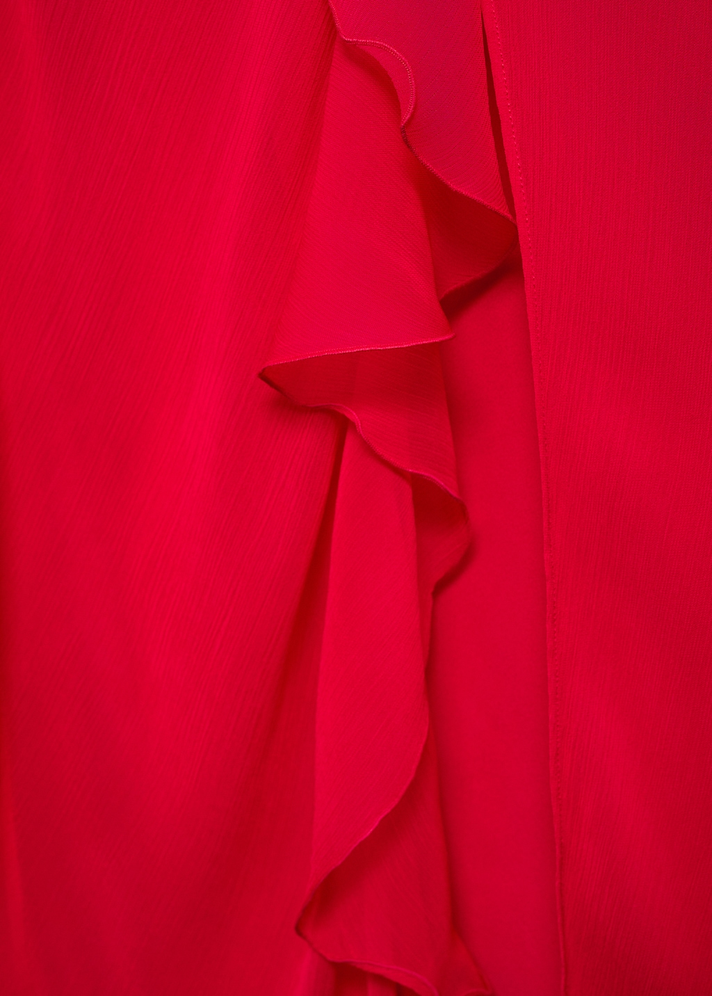 Mango Asymmetric ruffled dress