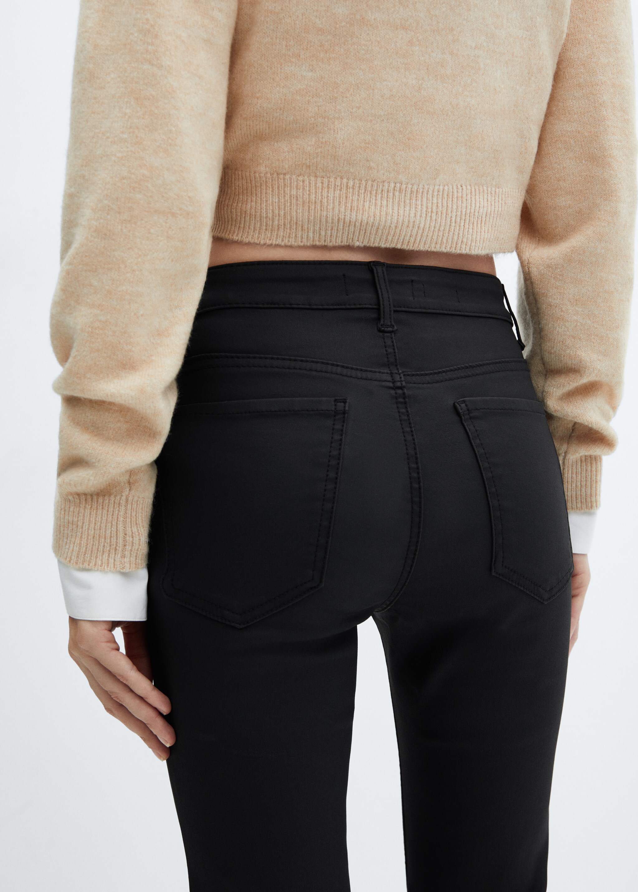 Sienna flare crop waxed jeans - Details of the article 4