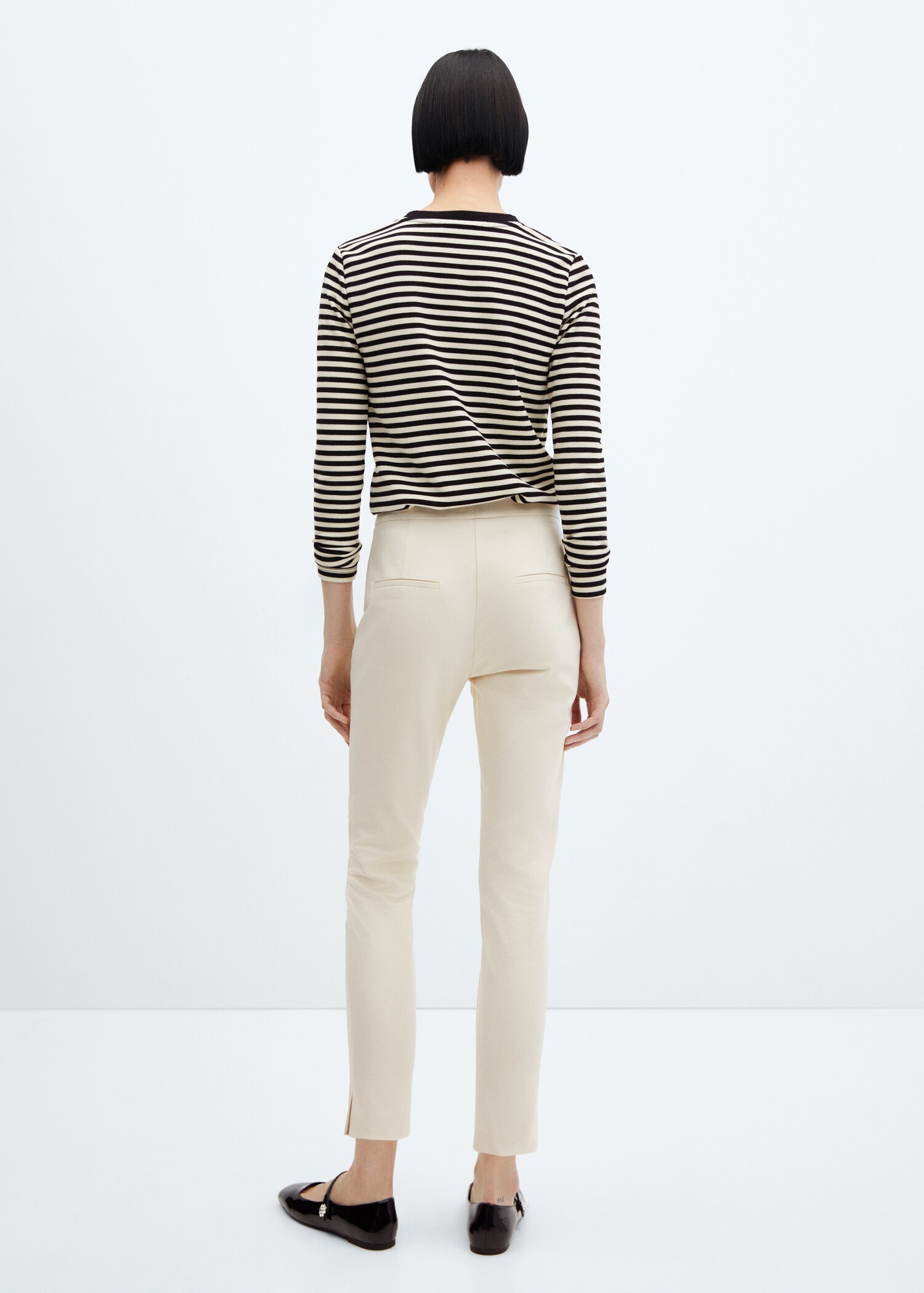 Crop skinny trousers - Reverse of the article