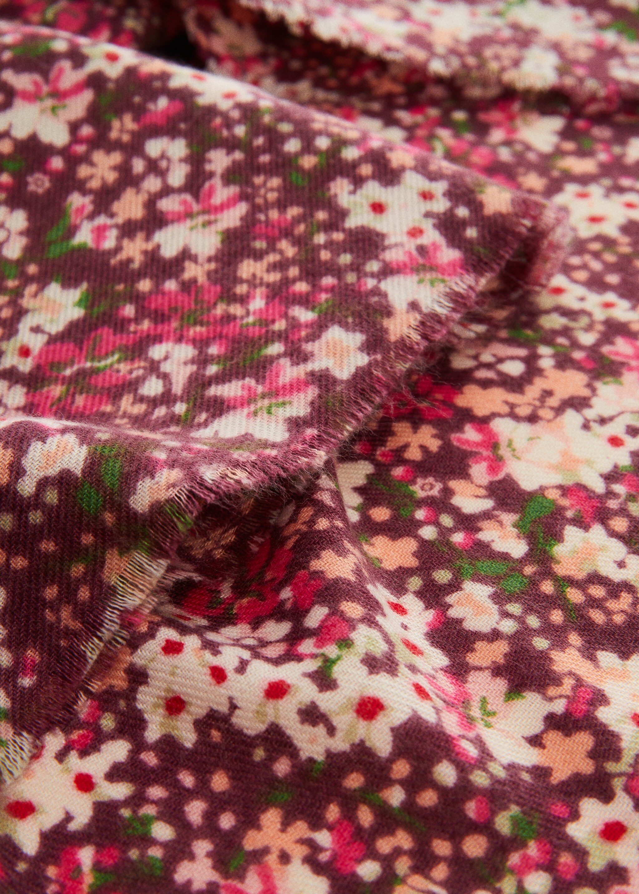 Floral print scarf - Medium plane