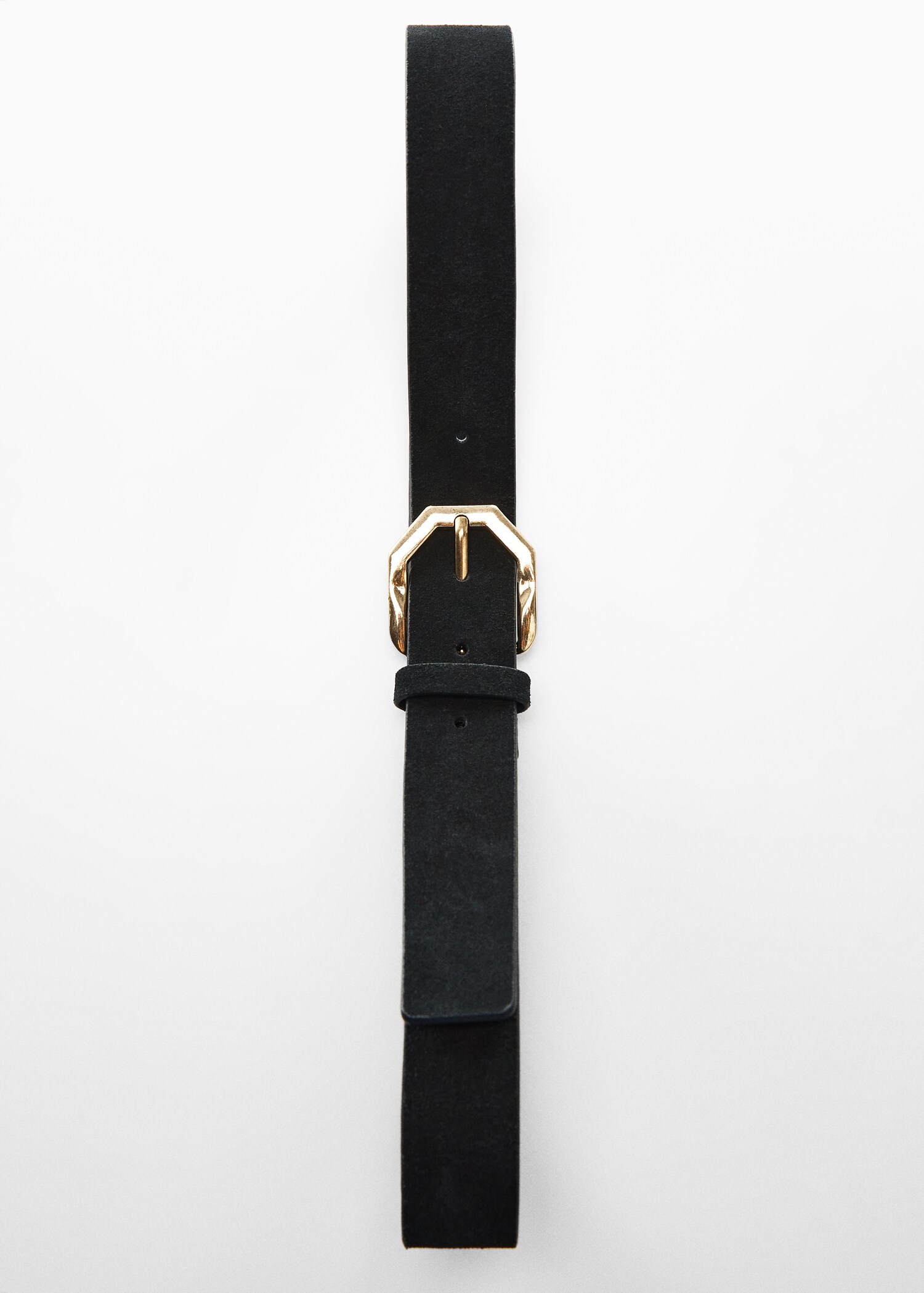 Irregular buckle leather belt - Details of the article 5