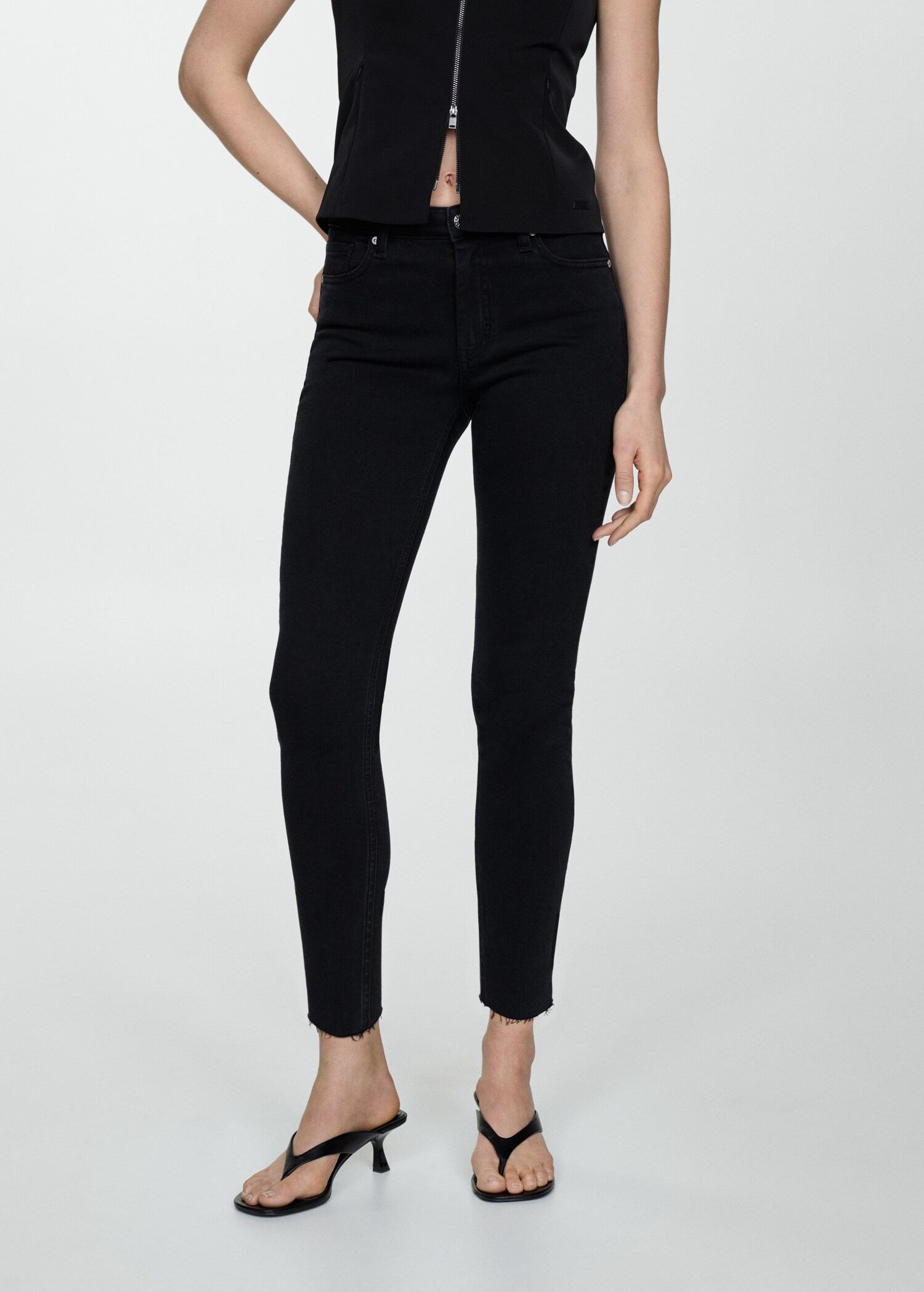 Skinny cropped jeans - Medium plane