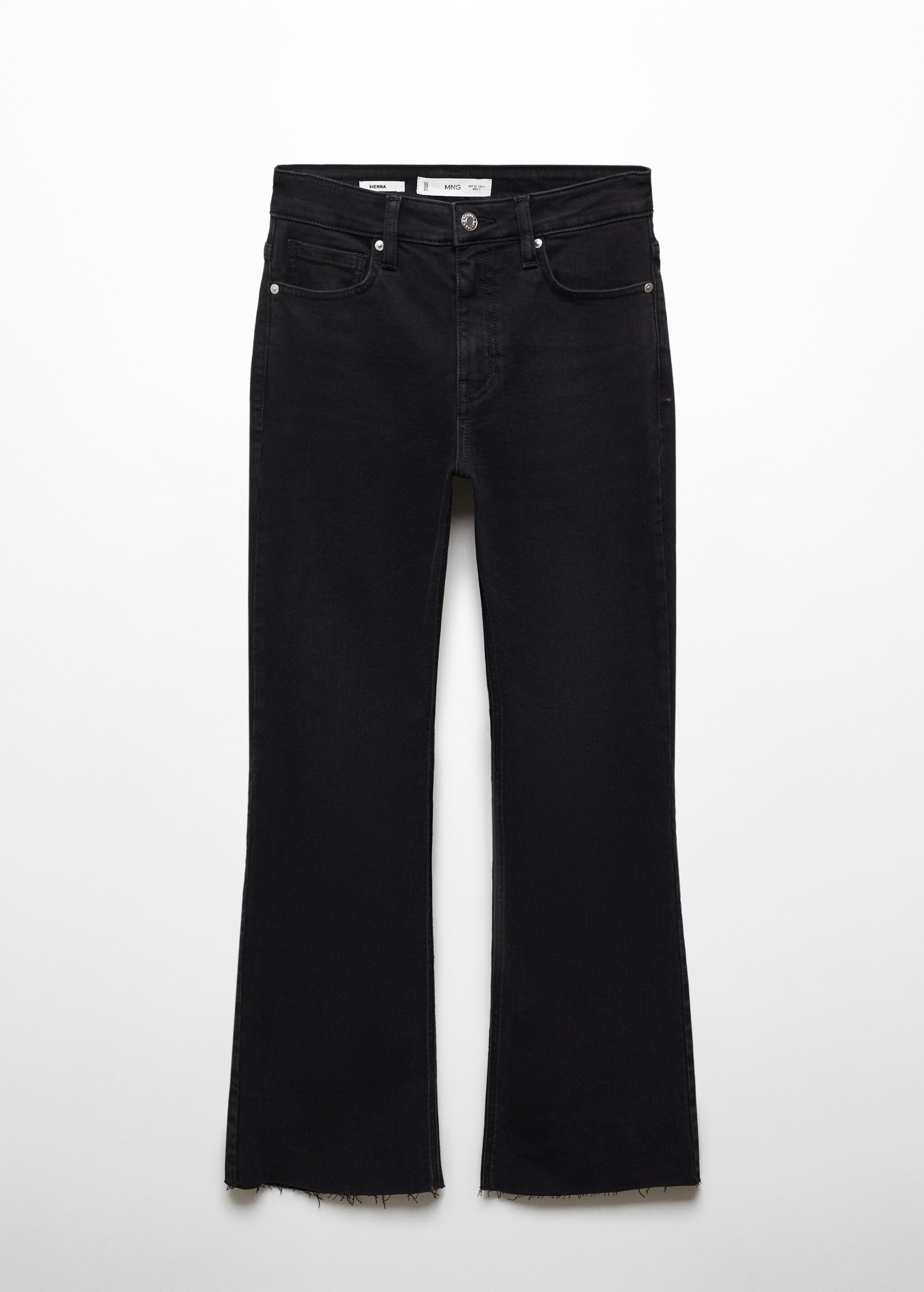 Укороченные джинсы flare - Изделие без модели