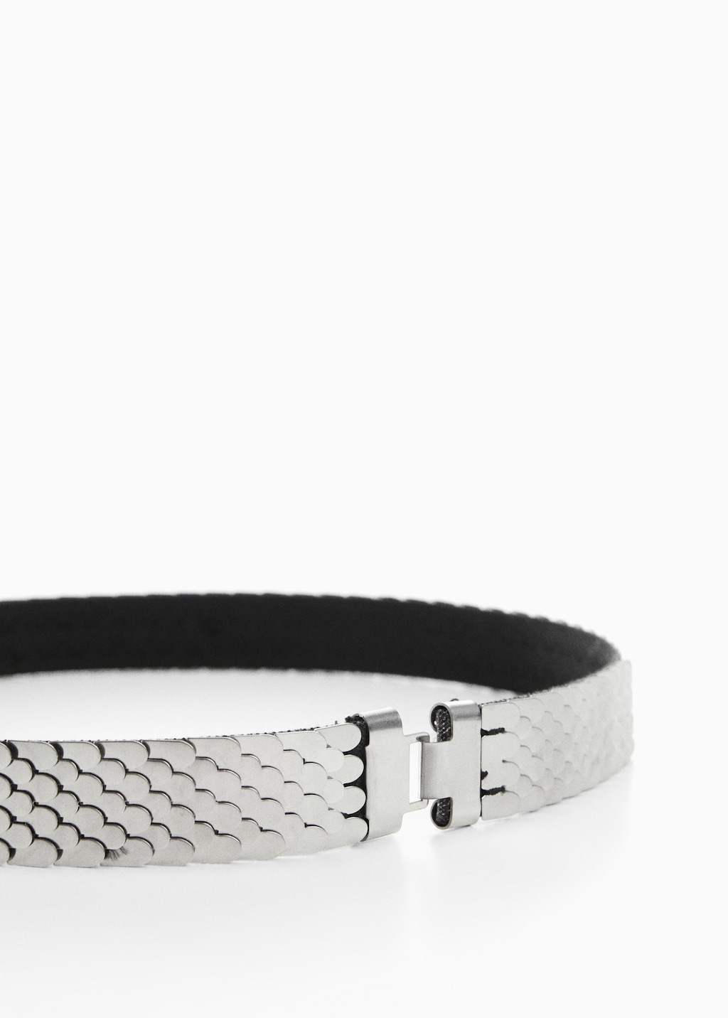 Metal applique belt