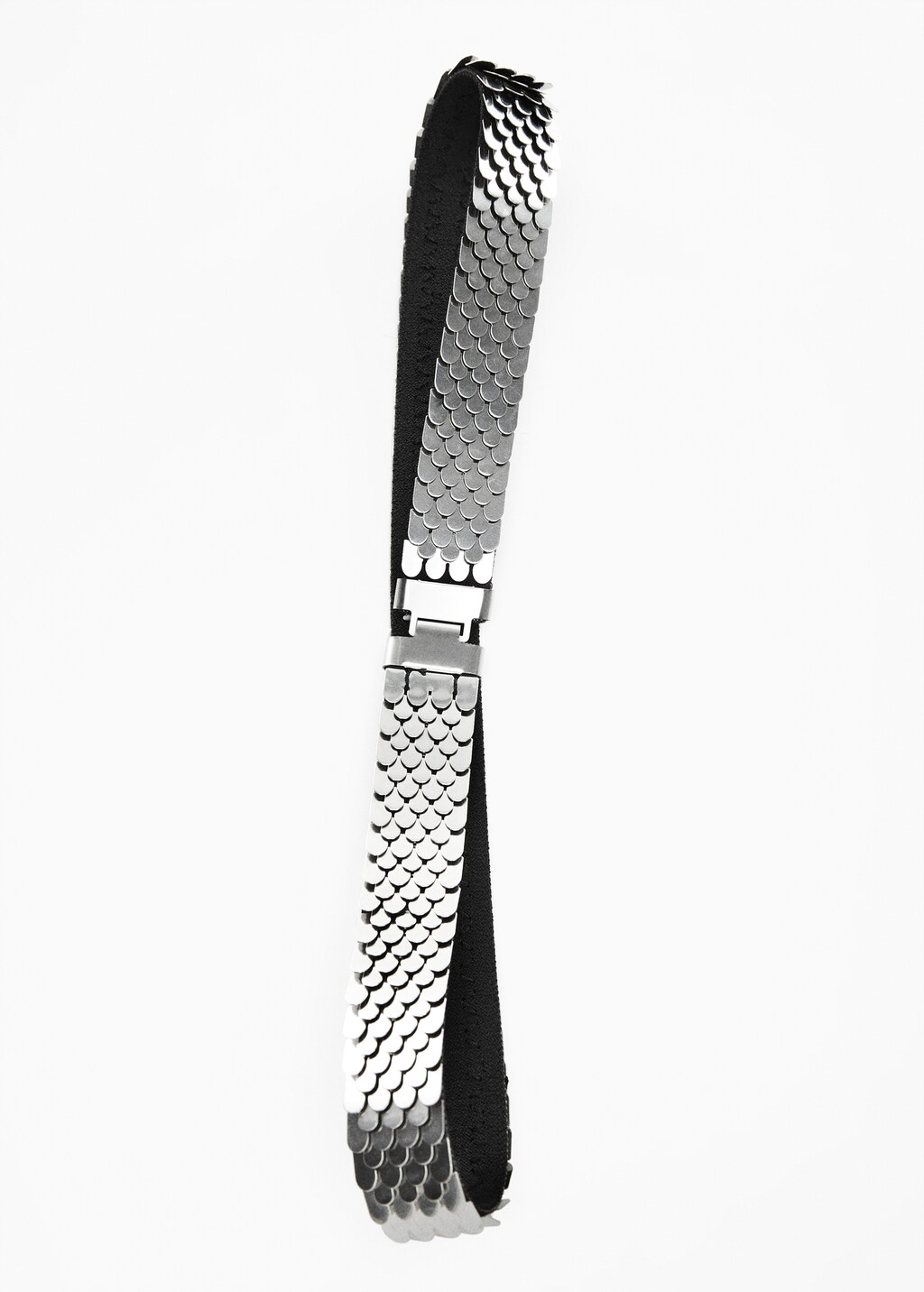 Metal applique belt