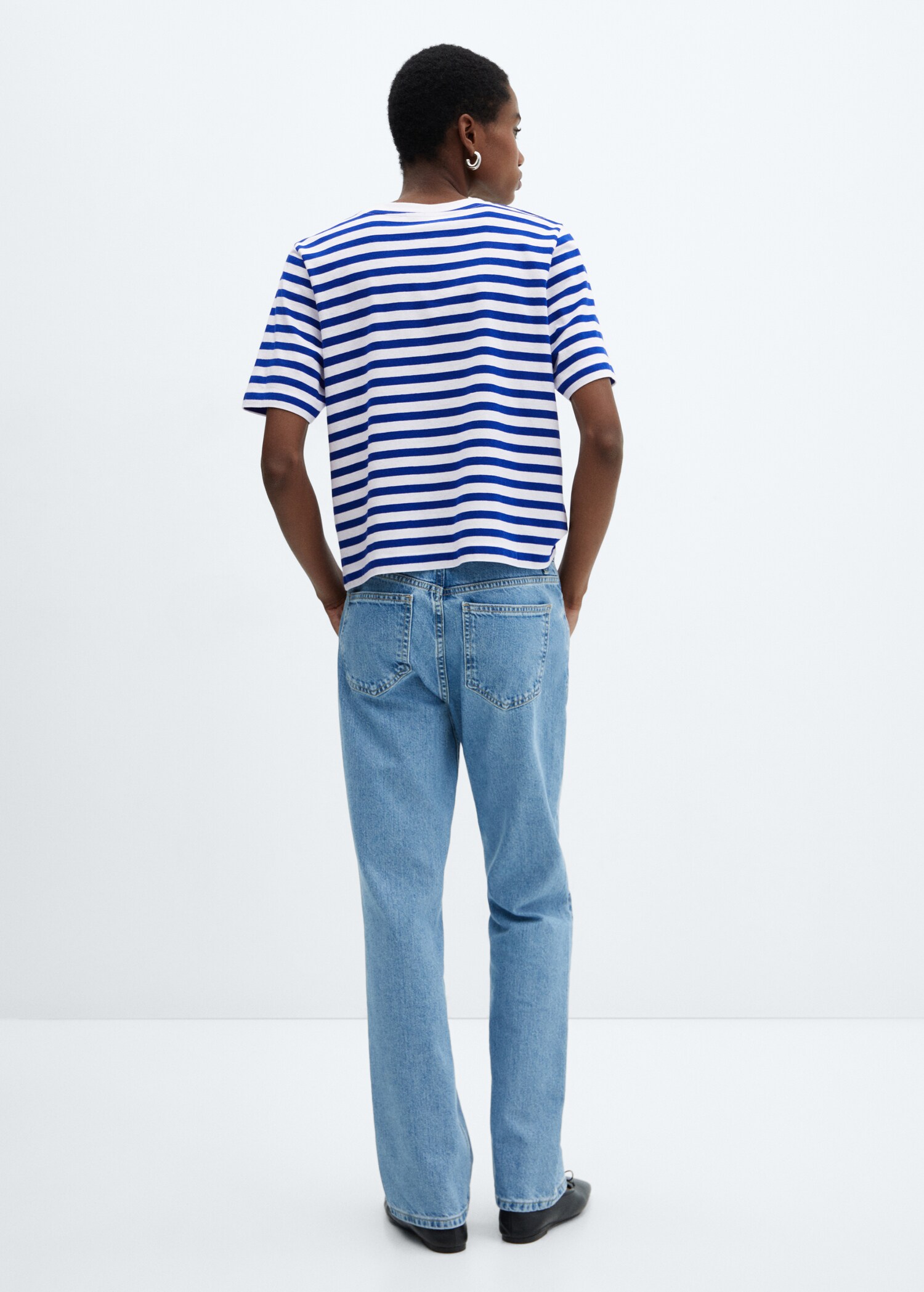 Camiseta algodón rayas - Reverso del artículo