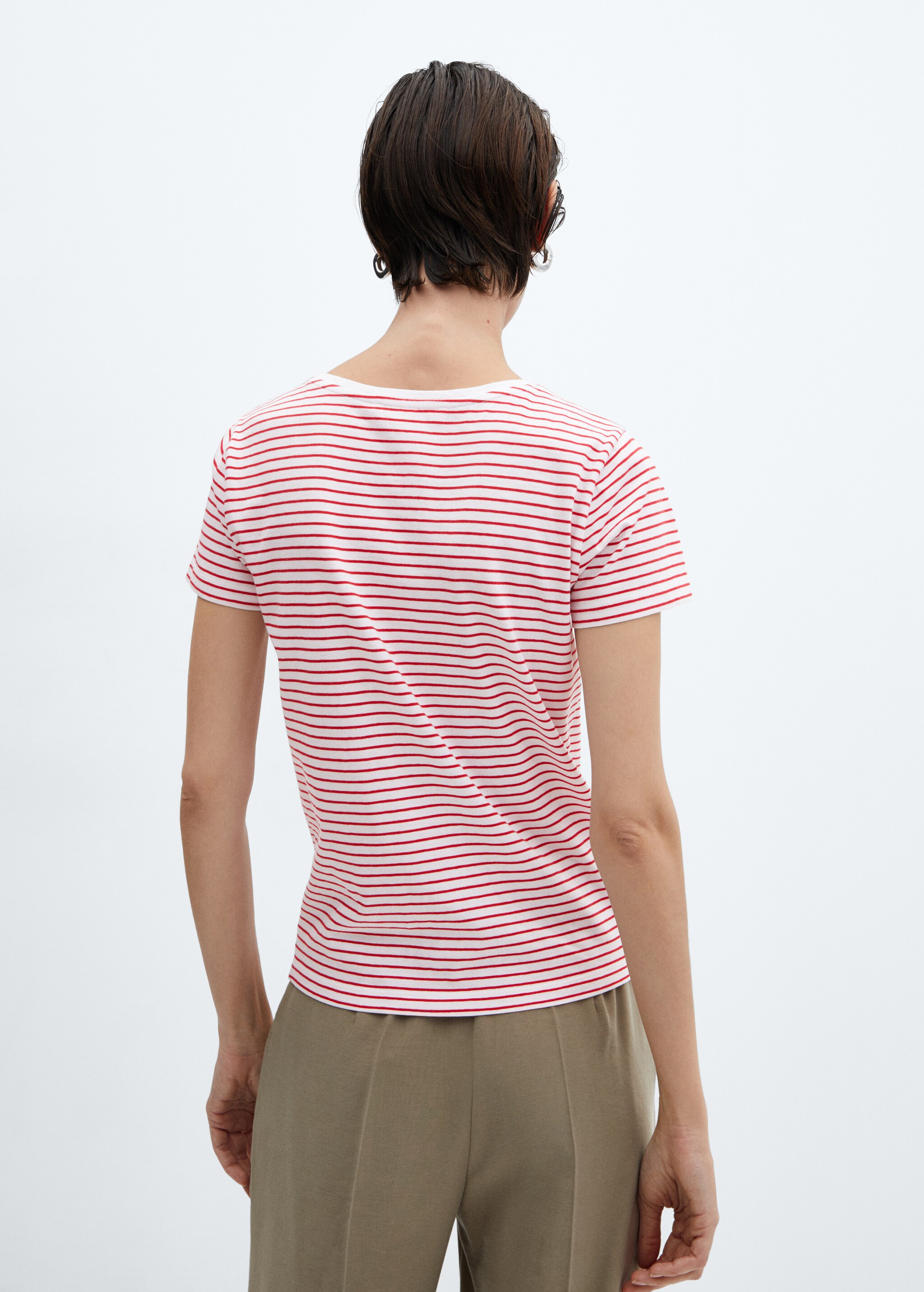 Striped logo T-shirt - Reverse of the article