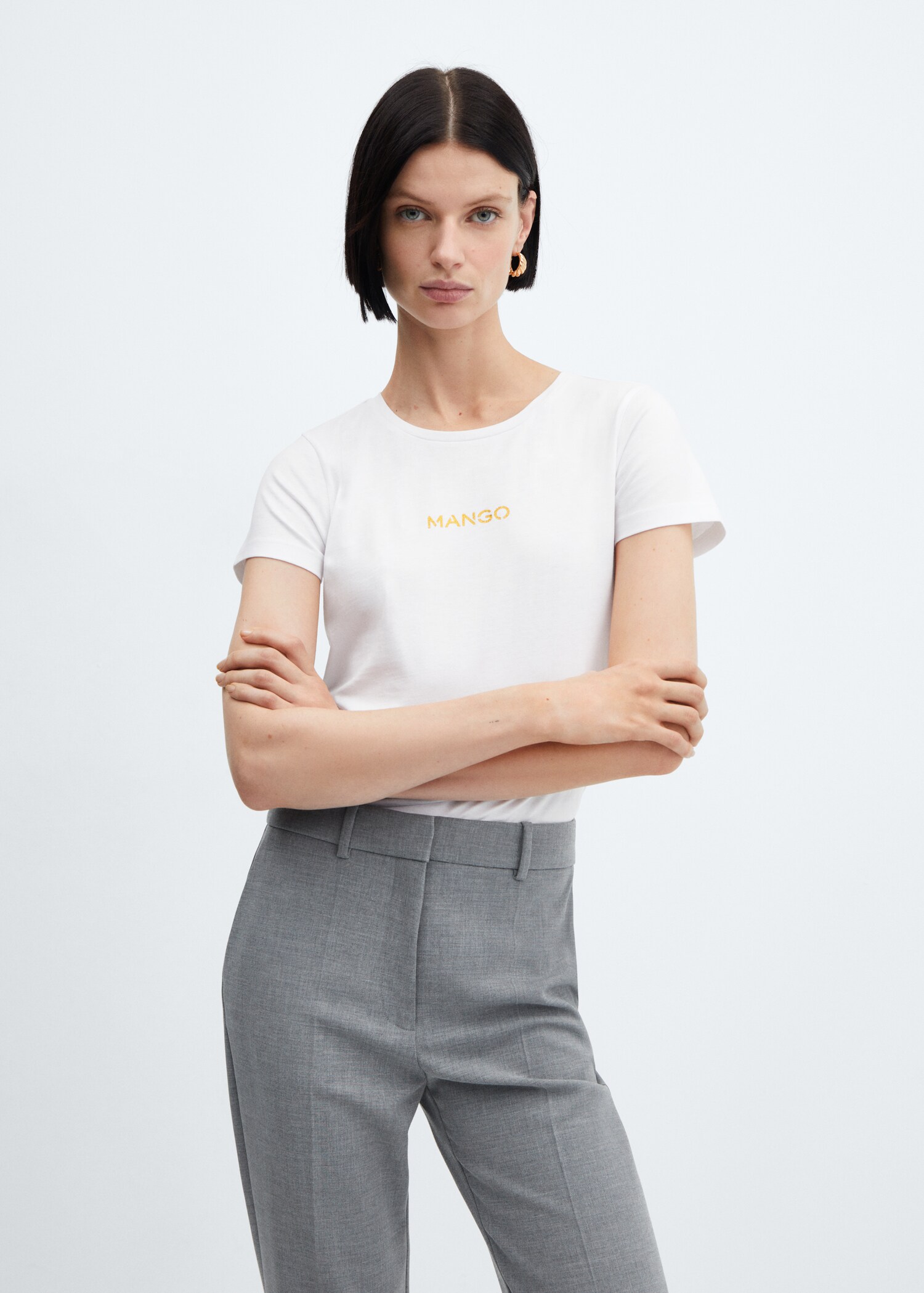 T-shirt logo en coton - Plan moyen