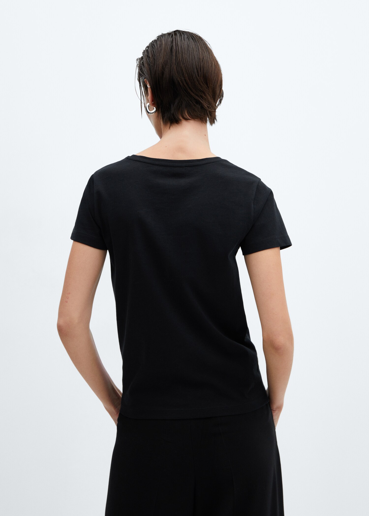 T-shirt logo en coton - Verso de l’article