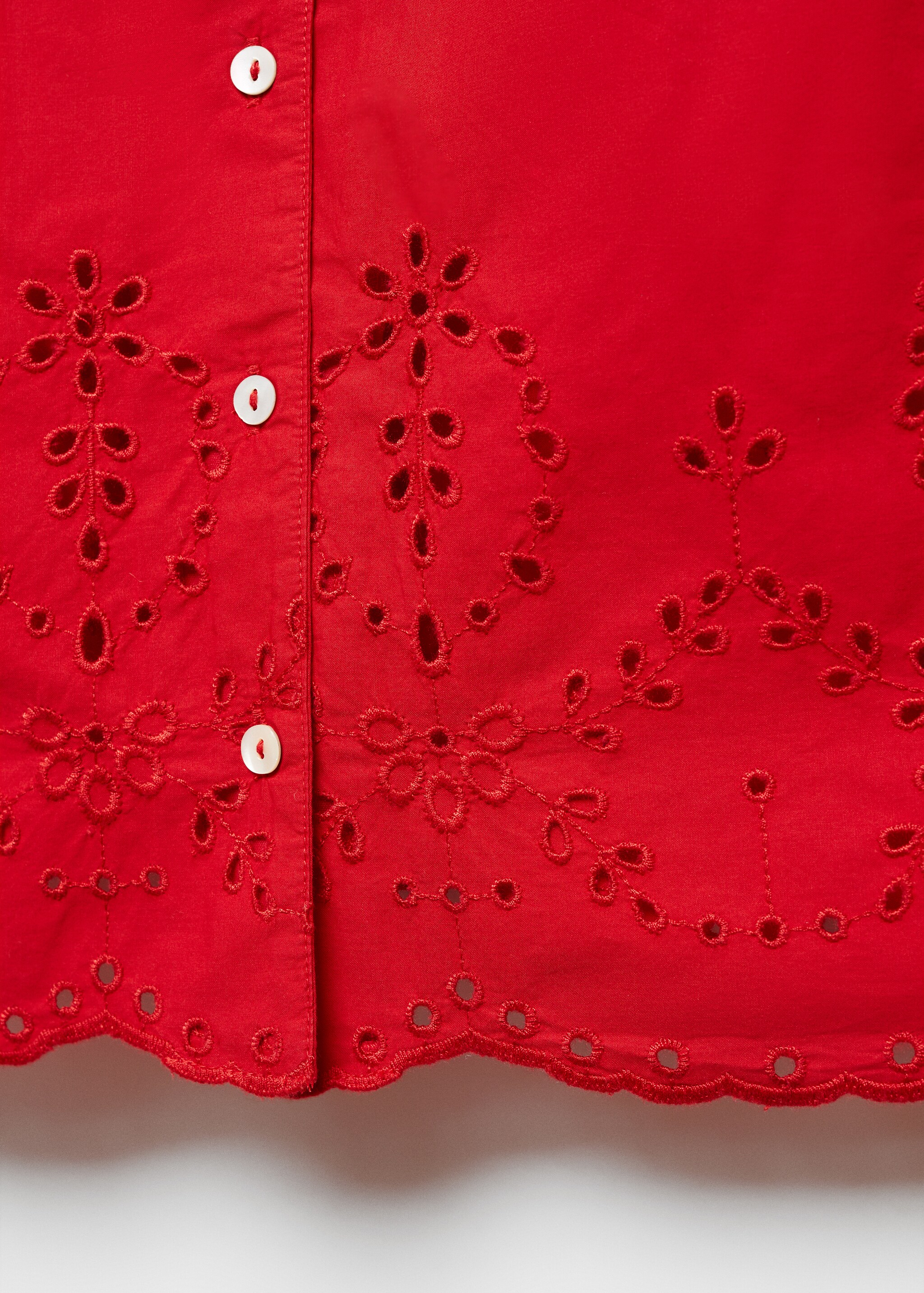 Sleeveless embroidered shirt - Details of the article 8