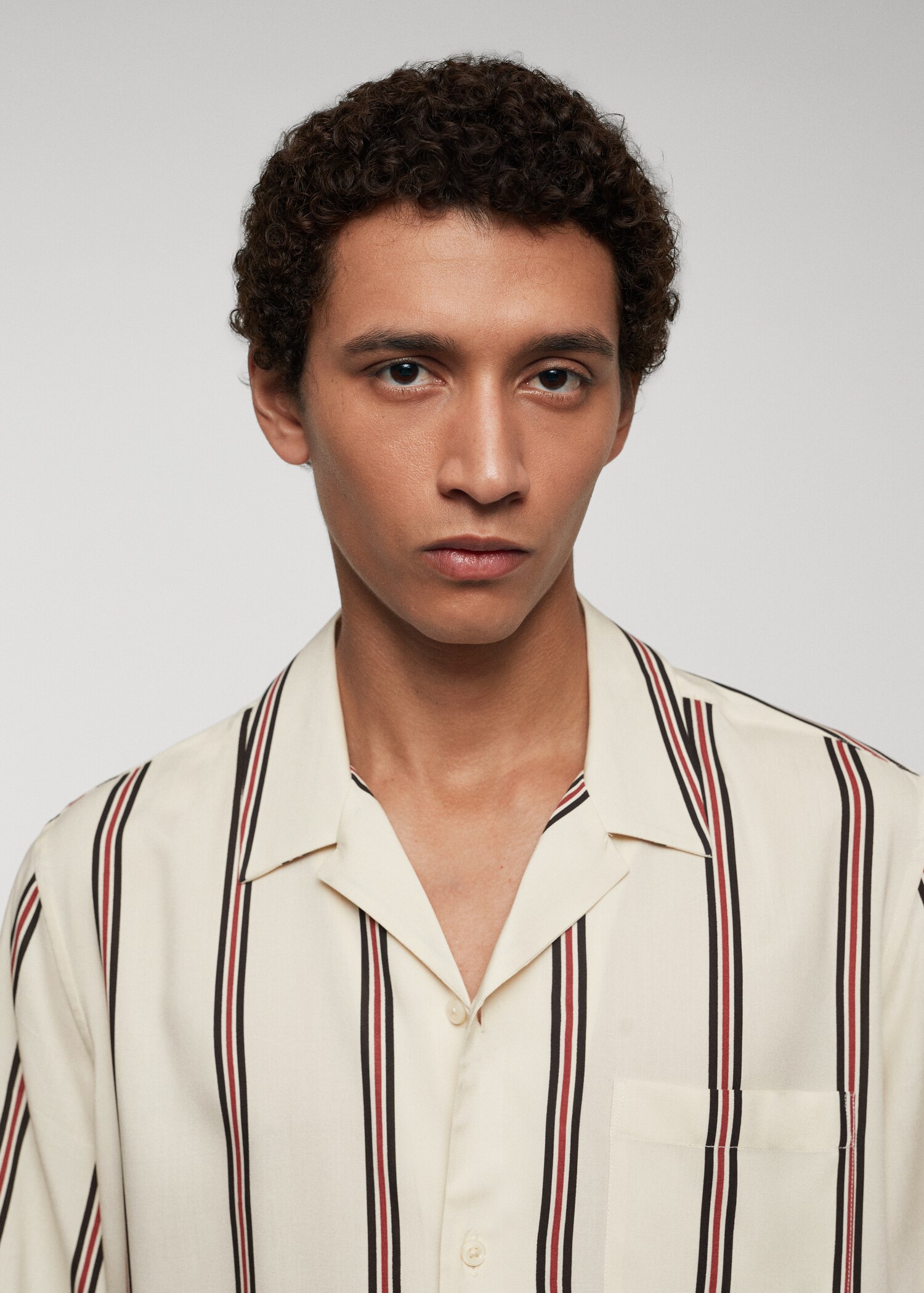 Striped bowling fluid shirt - Details of the article 1