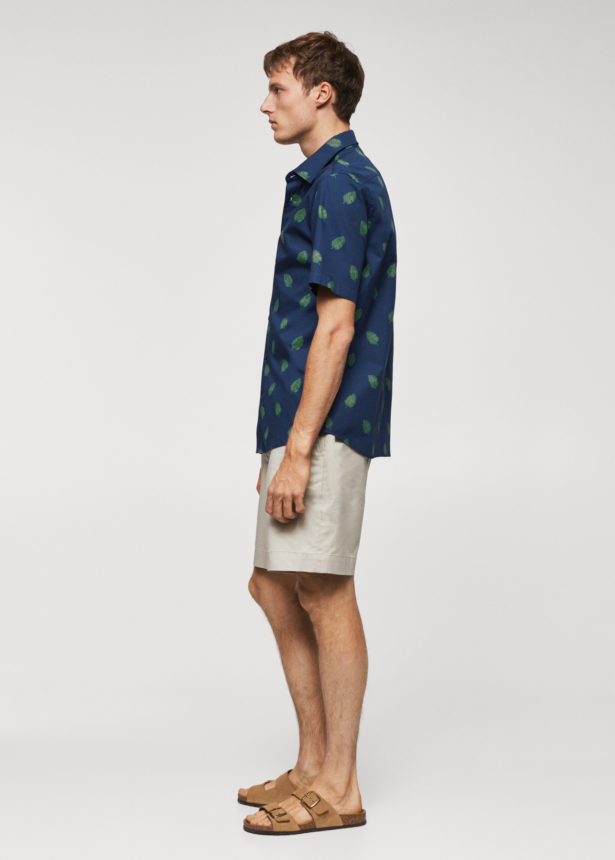 100% cotton short-sleeved printed shirt - Details of the article 2