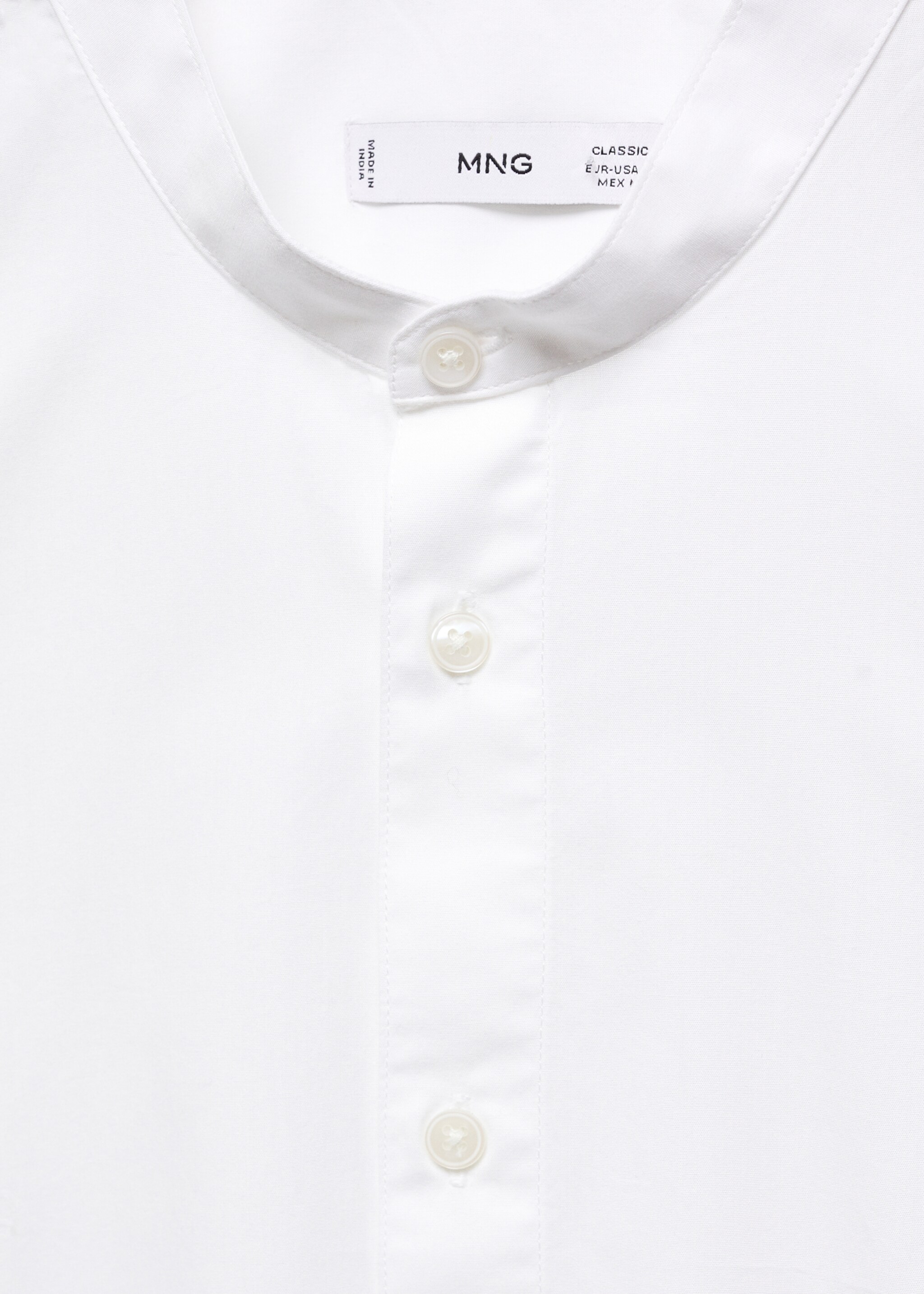 Classic-fit mandarin-collar shirt - Details of the article 8