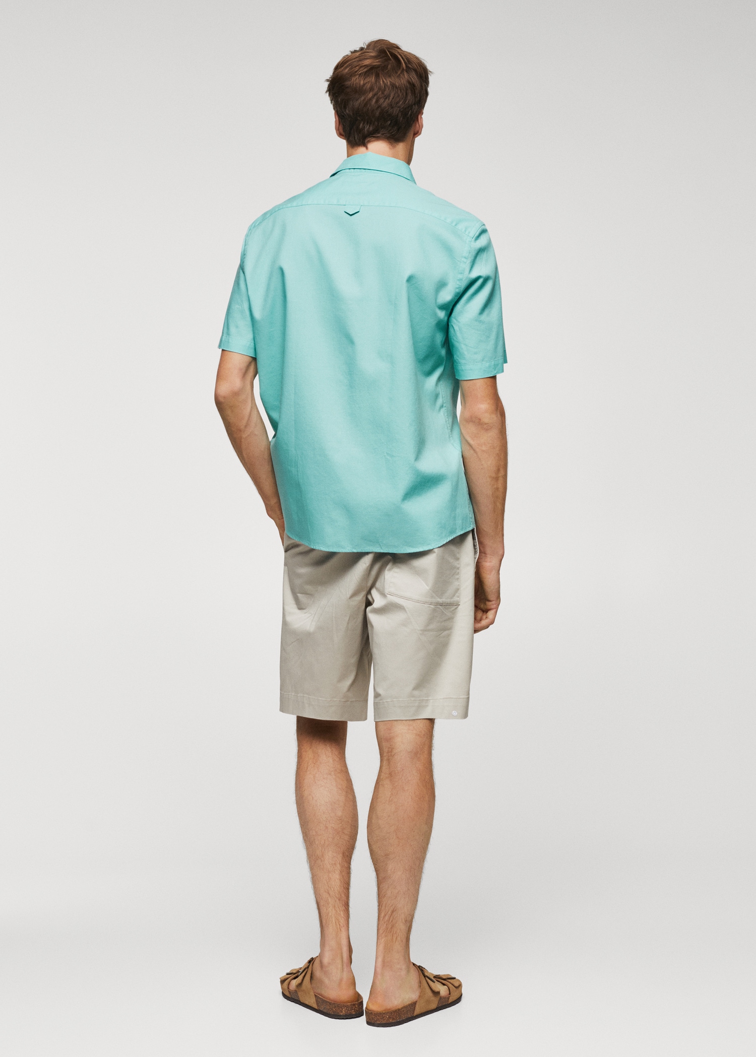 Regular fit Oxford cotton shirt - Reverse of the article