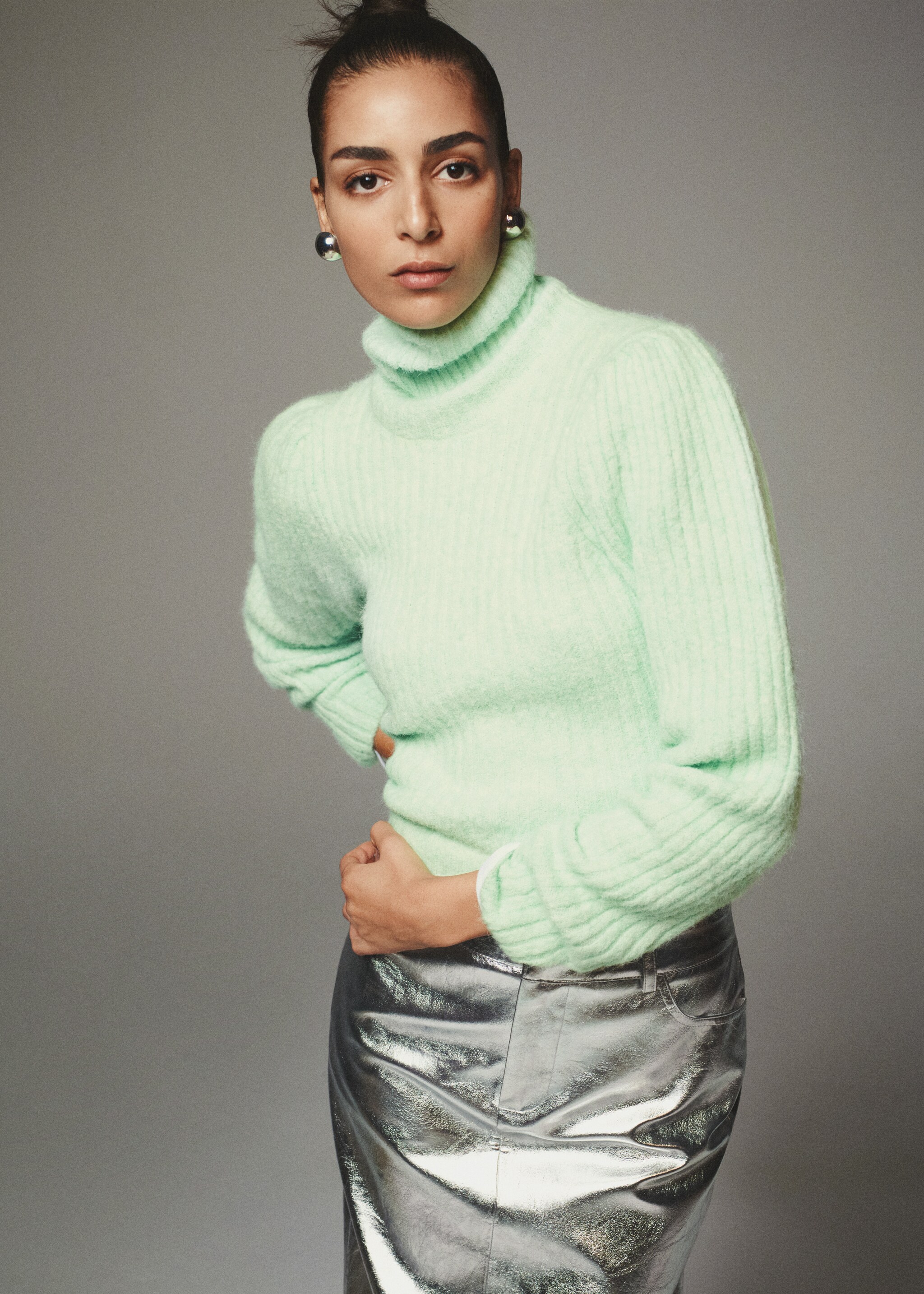 Turtleneck knitted sweater - Details of the article 6