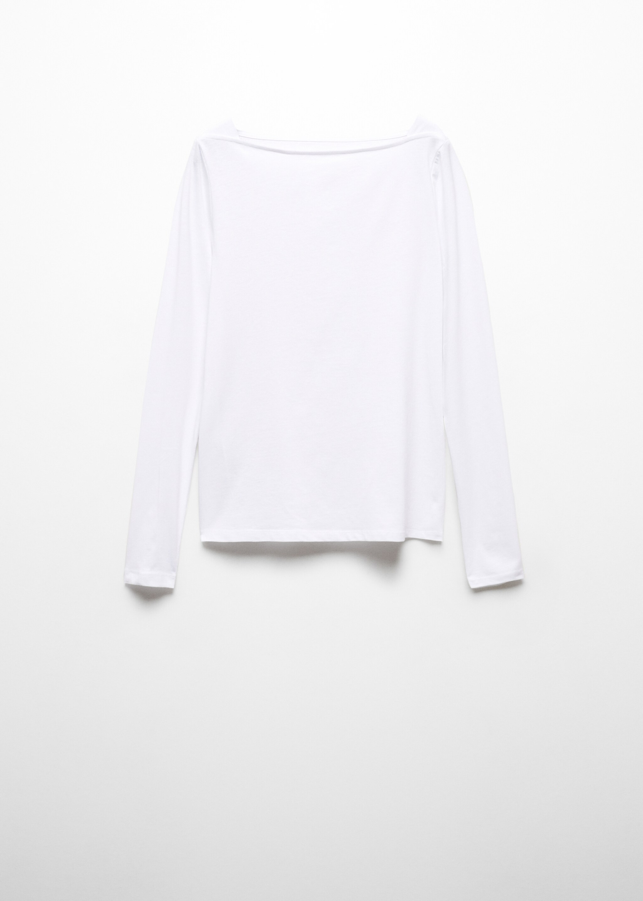 Cotton boat neck t-shirt - Article without model